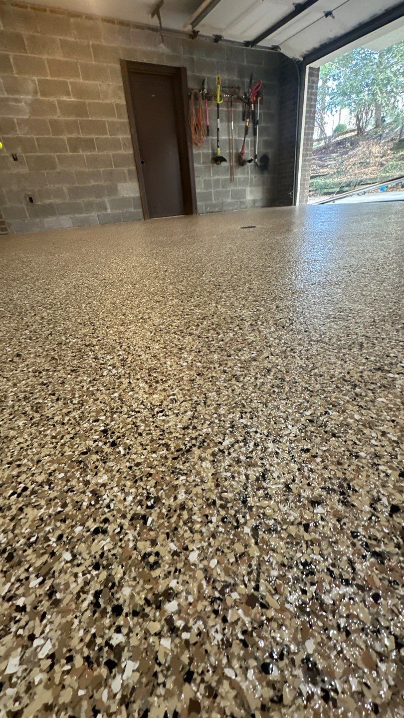 Creekbed Garage Project in Pittsburgh by Floors in a Day, Inc