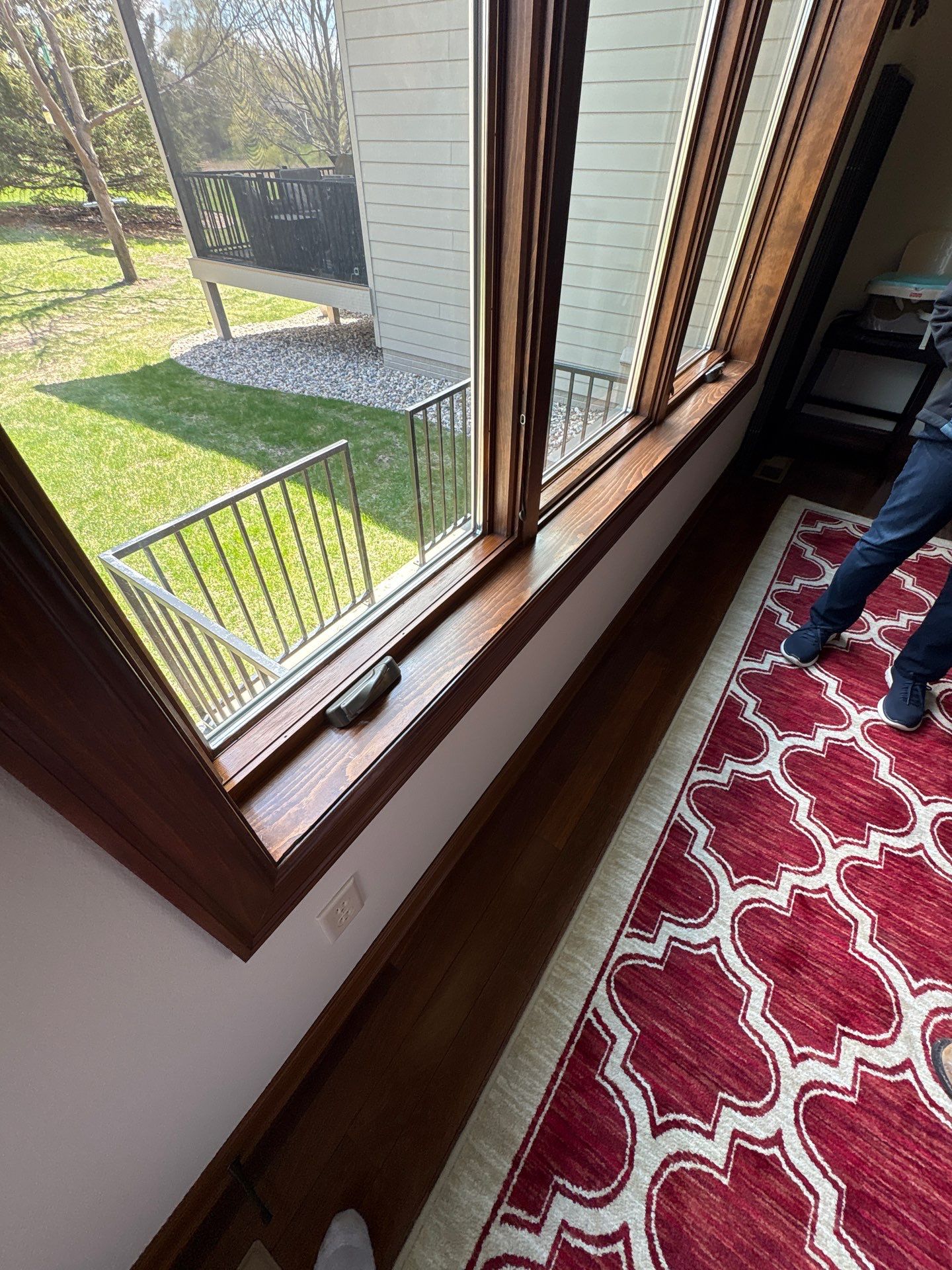 Interior Wood Window Trim and Door Frame Finishing in Sioux Falls by Select Painting, Coatings & Garage Cabinets