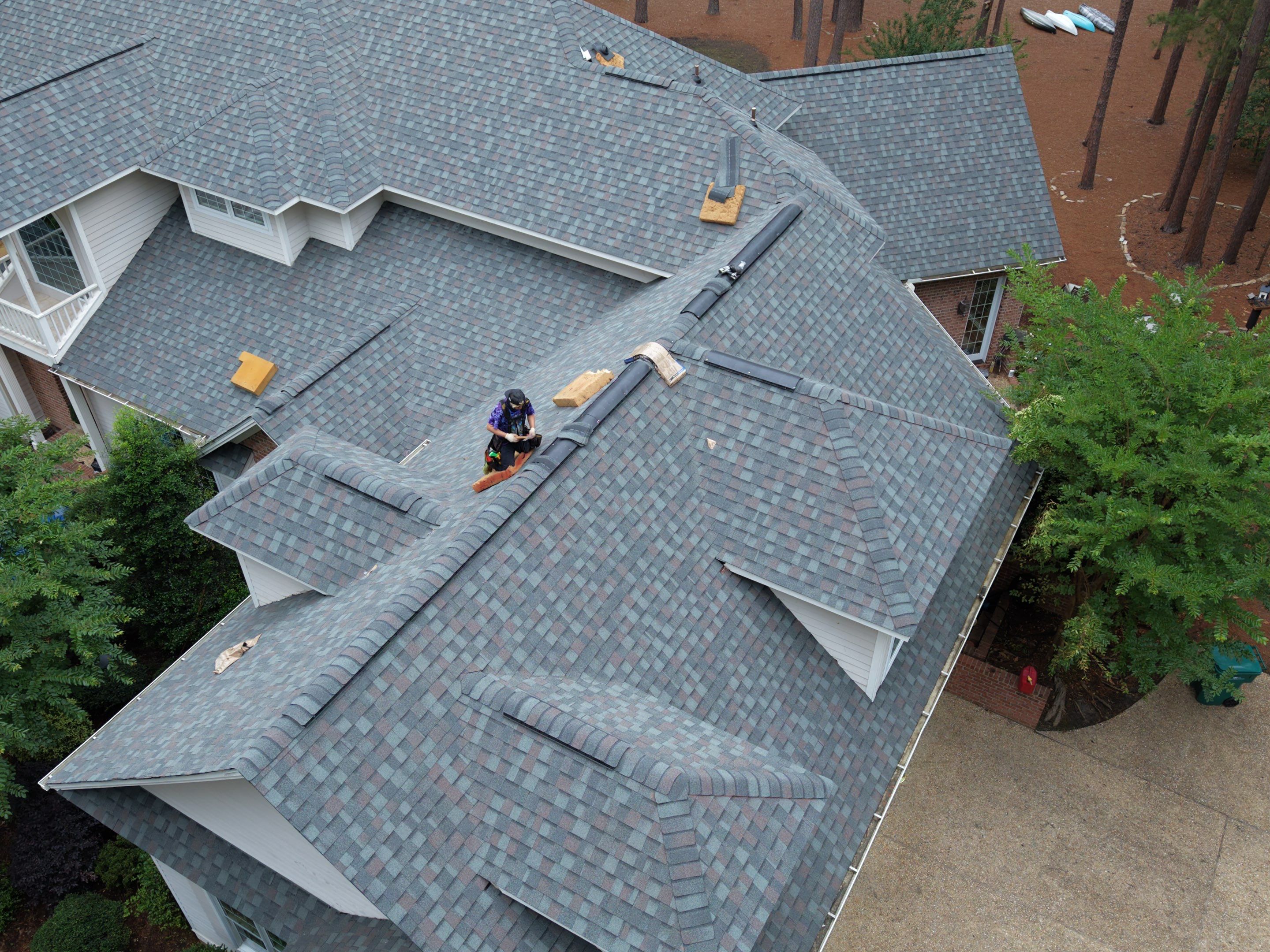 Architectural Shingle Roof Replacement and Skylight Upgrade in Pinehurst by Prepare The Way Roofing