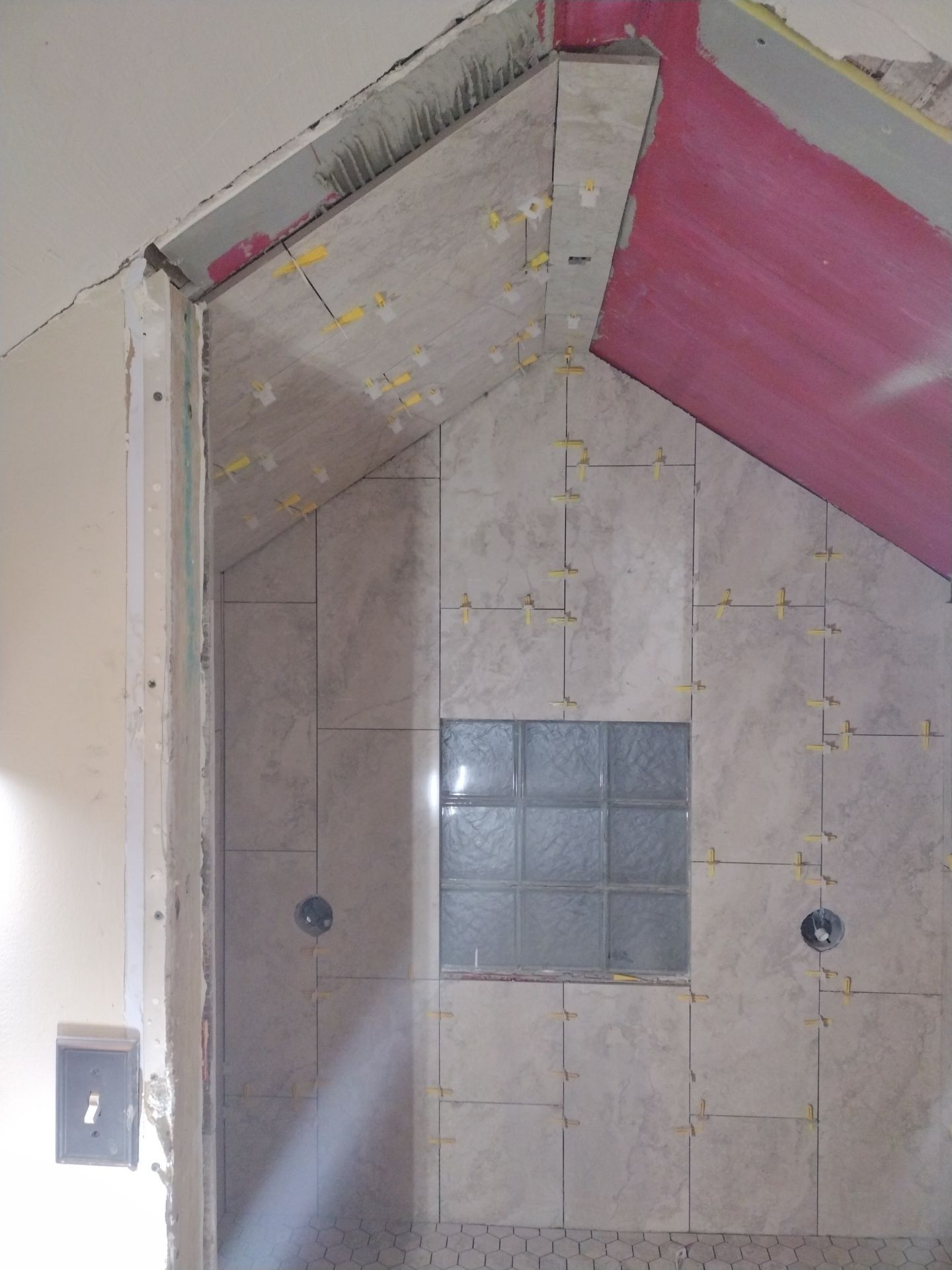 Shower Remodel & Ceiling Restoration – Correcting Water Damage and Rebuilding Right by Johnny Five Construction