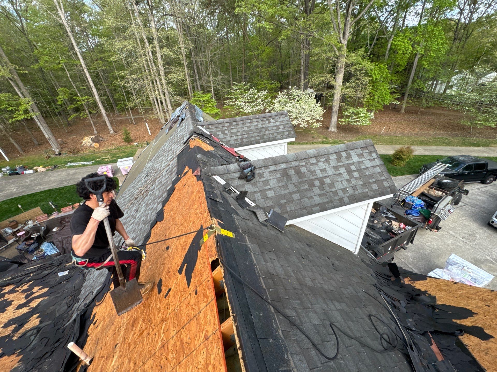 Comprehensive Roof and Gutter Replacement After Tree Damage in Midlothian by Cade Construction