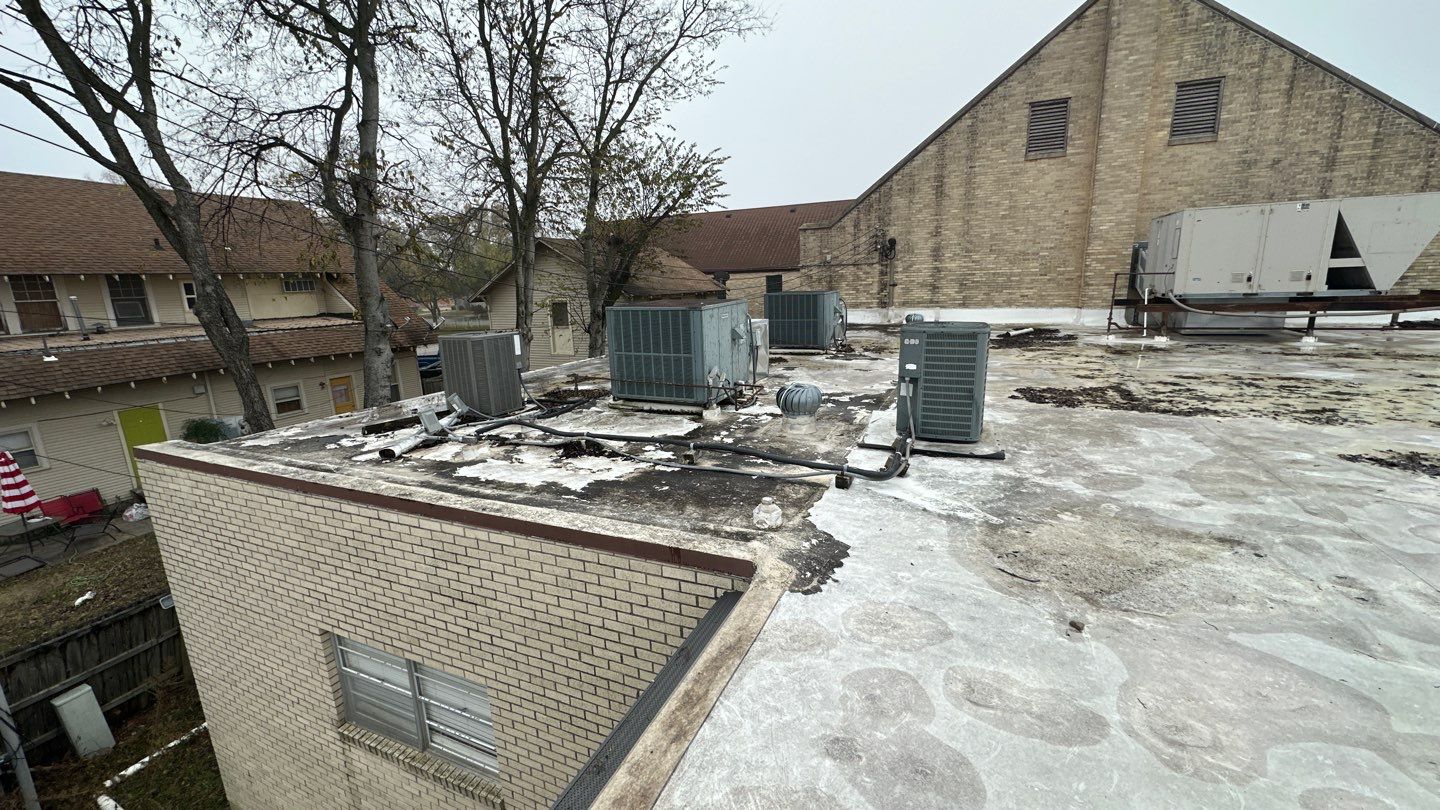 Commercial TPO Roof Replacement in Ardmore for McLish Church by BANA Roofing and Solar Supply