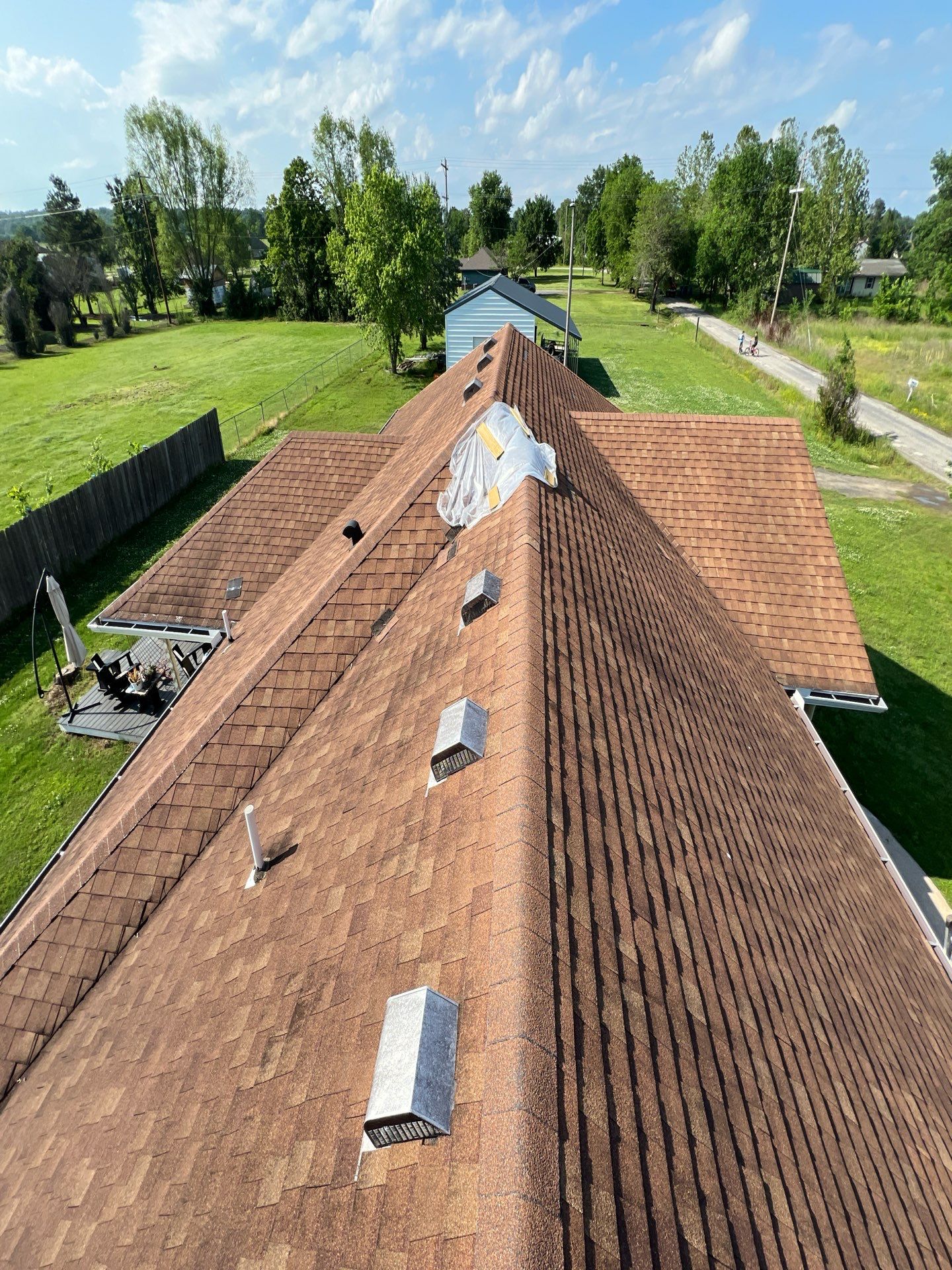 Roof replacement in Panama, OK by In & Out Construction & Remodeling, LLC