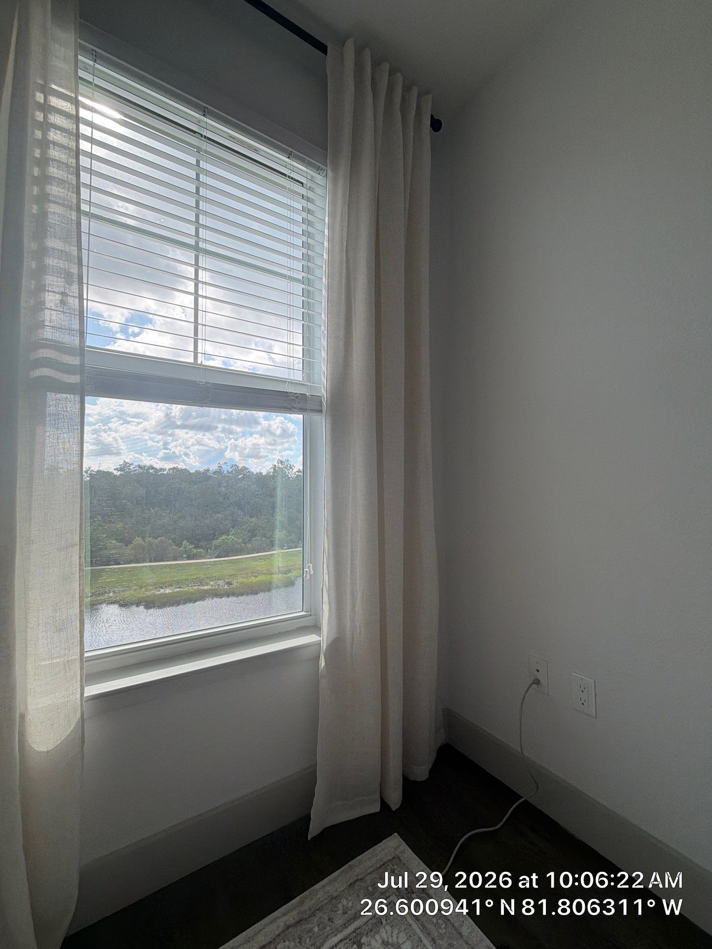Horizontal Window Blind and Sheer Curtain Installation in Fort Myers by CompanyCam Sales Demo