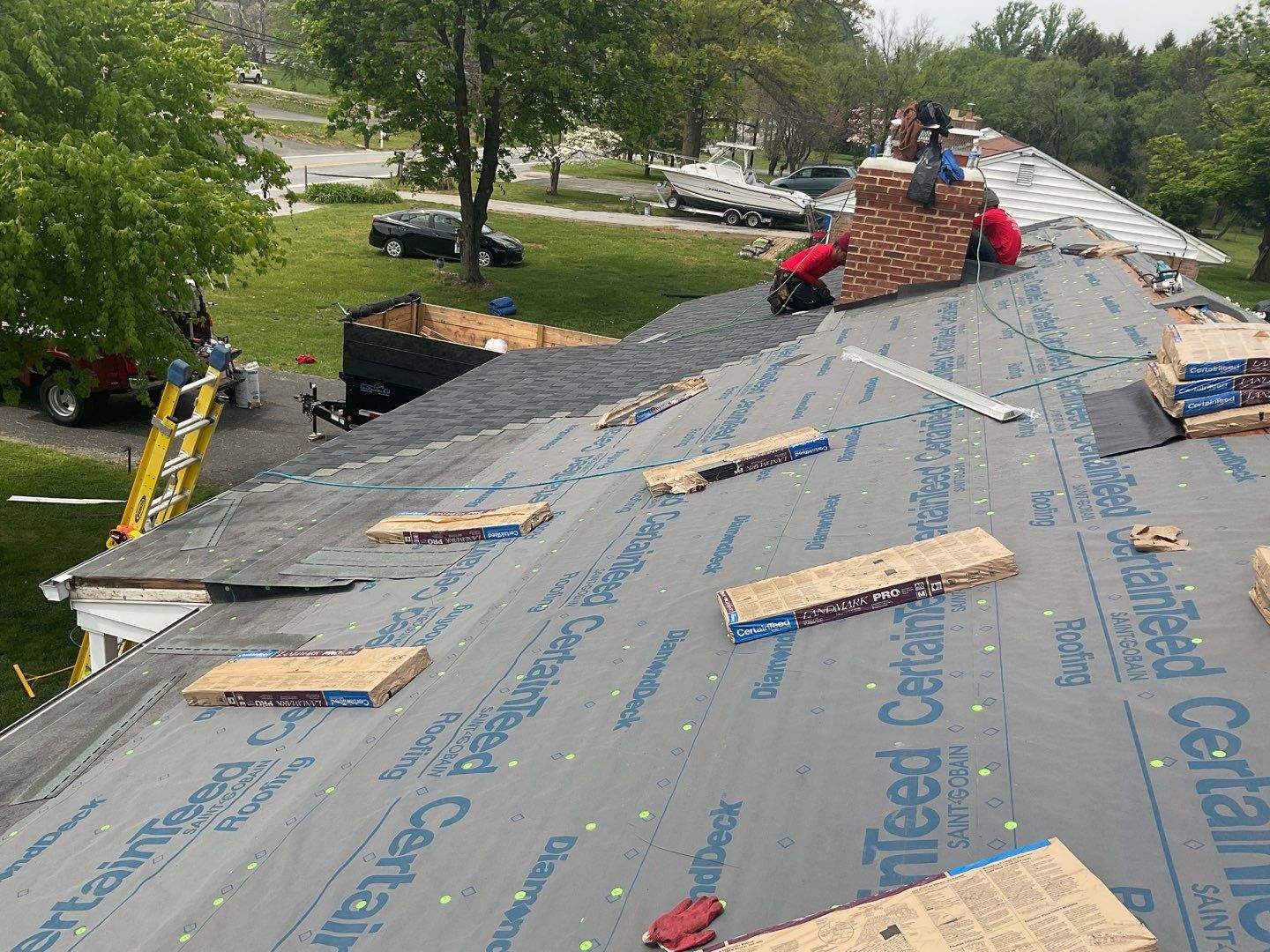 Residential Roofing Installation using CertainTeed Shingles by Alpha Design Services