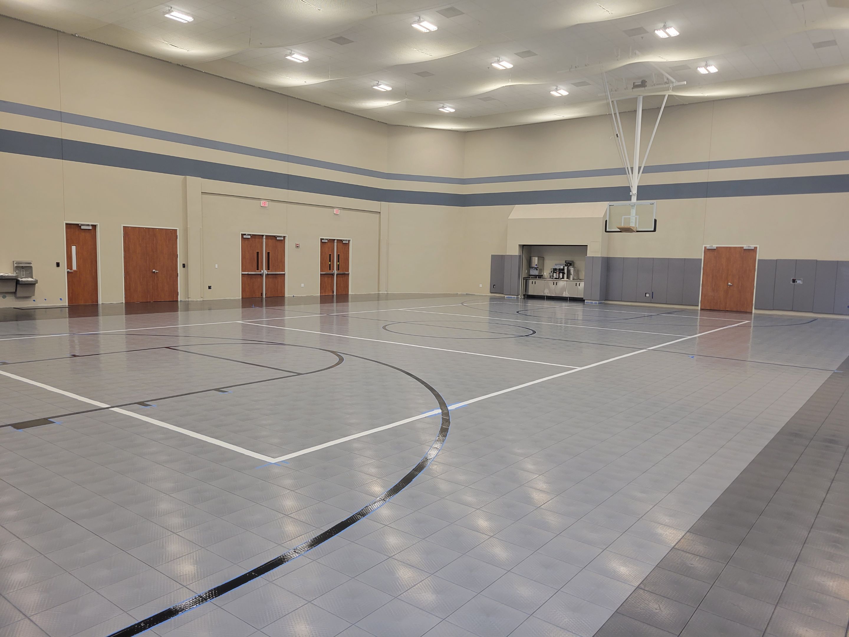 New Life Church Gym Floor  by Sport Court Austin