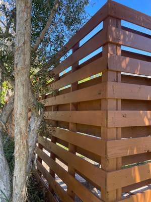 8'H Stained Shadowbox Wood in Nokomis