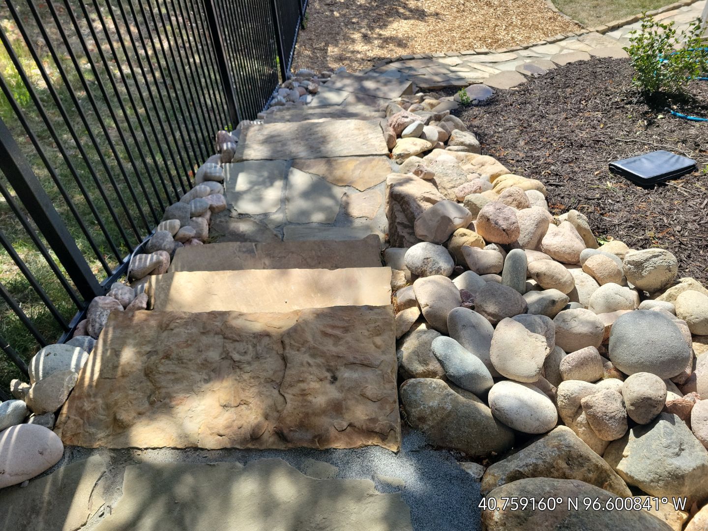 Updated Stone Stepper Path by New Horizon Landscapes