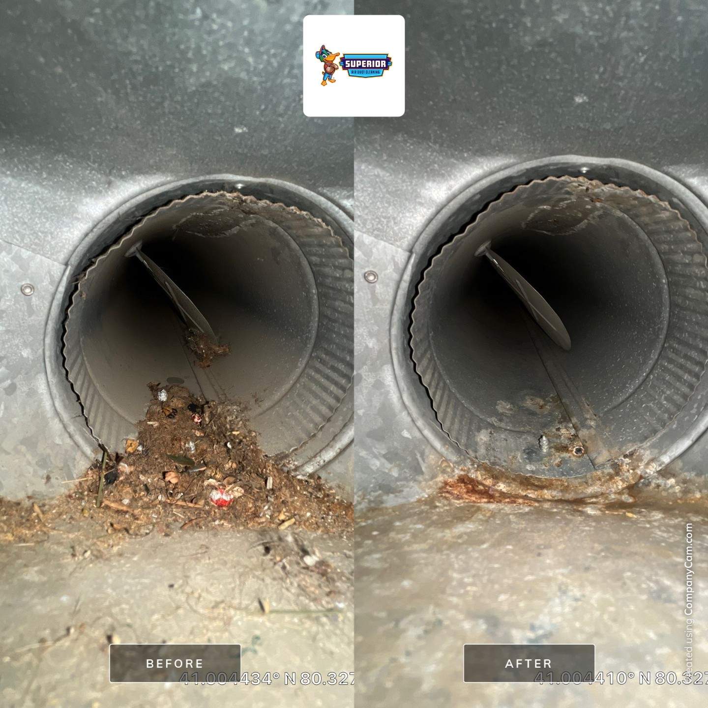 Air Duct Cleaning With a Vacuum Truck in New Castle, PA by Superior Air Duct Cleaning