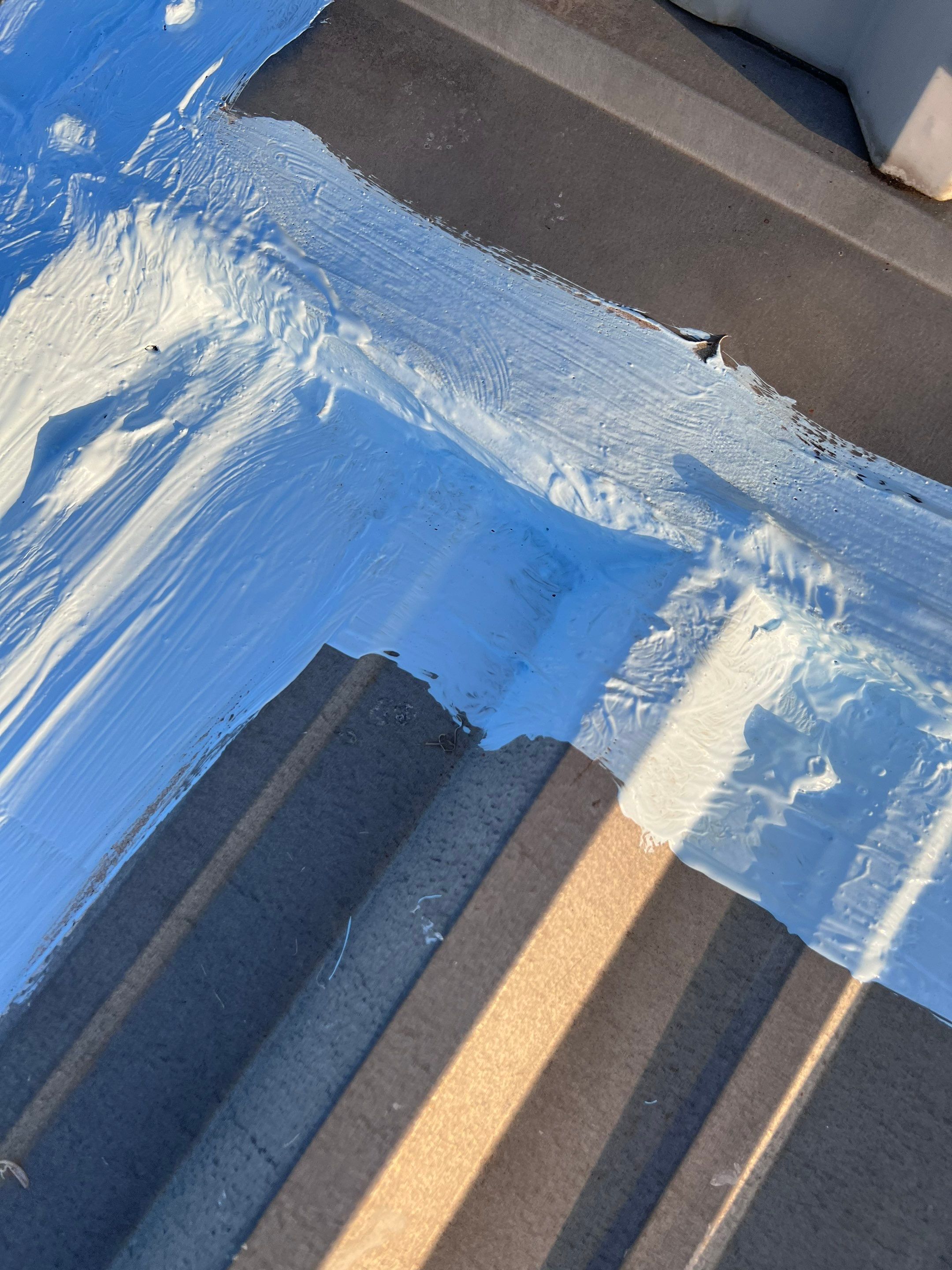 Hail Damage using Metal by Roof Repair Company