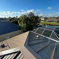 24ga 1.5" Mechanical Seam Buckskin  by Total Roofing System The Metal Roof Experts