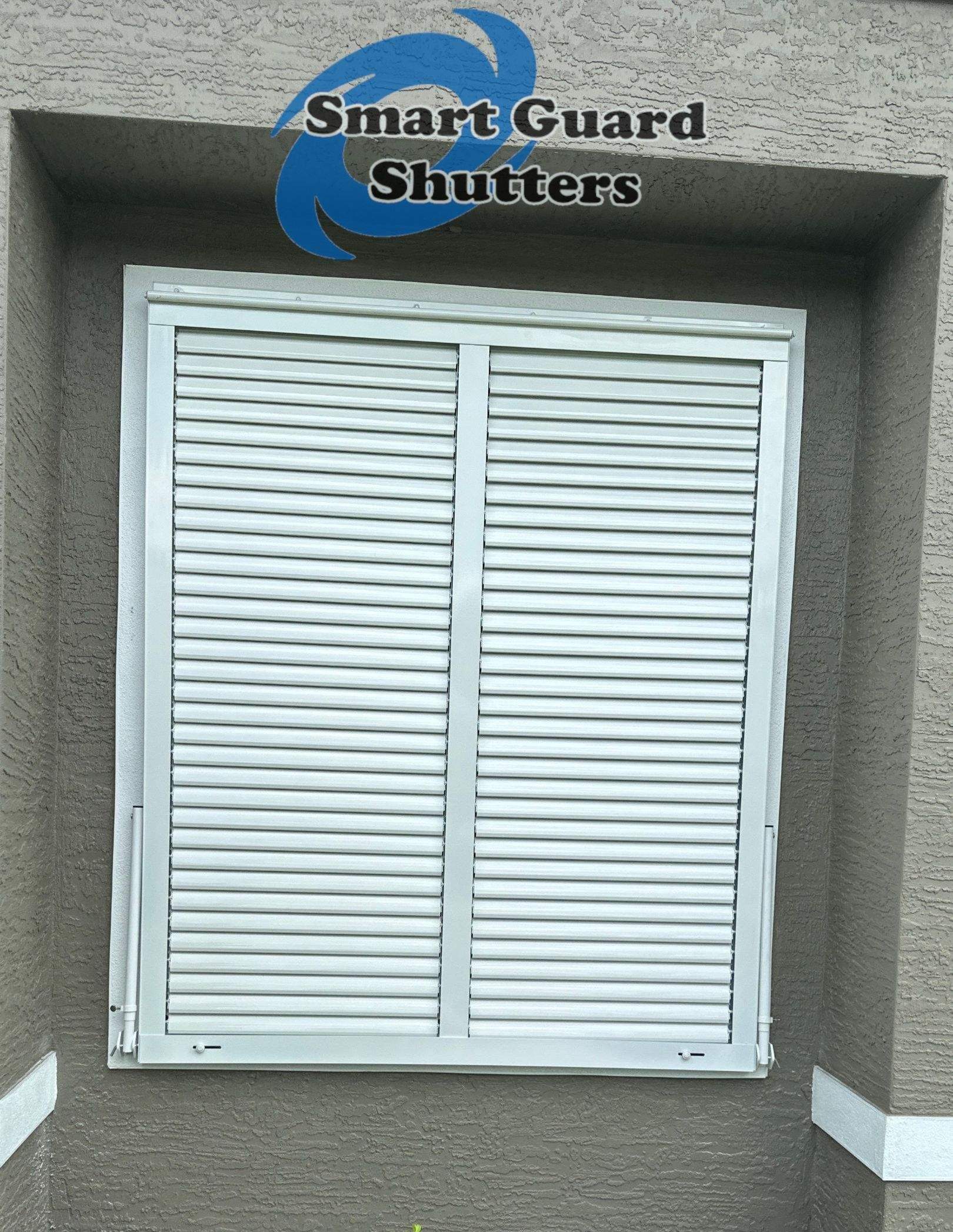 Impact Bahamas in Signal White by Smart Guard Shutters
