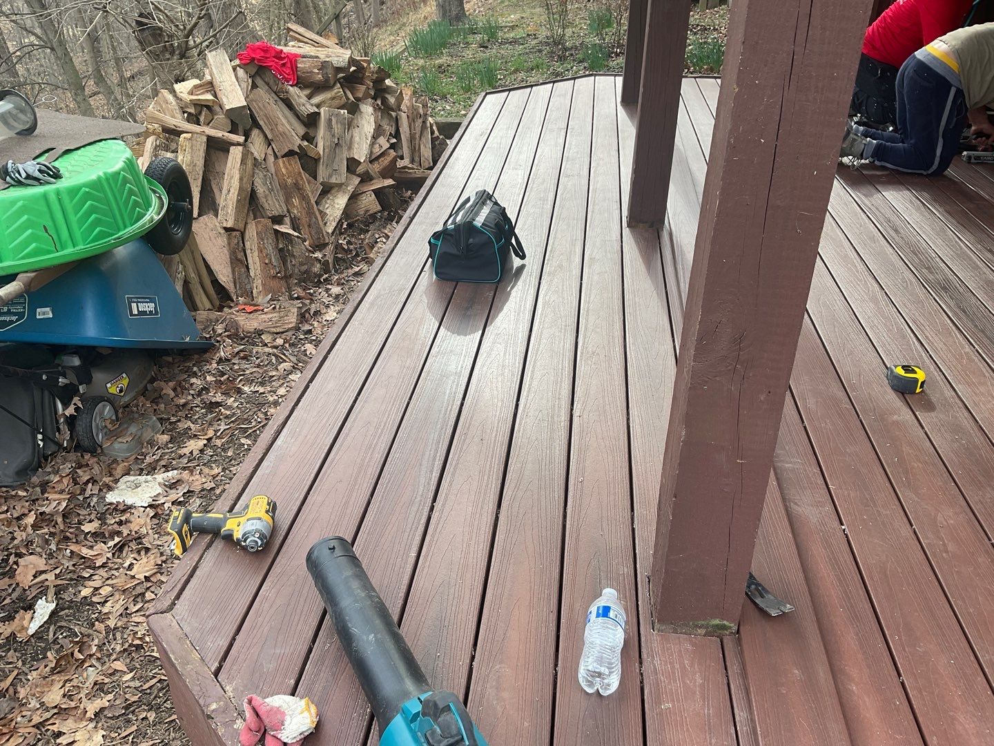 Deck Installation using New Composite Deck Board by Alpha Design Services