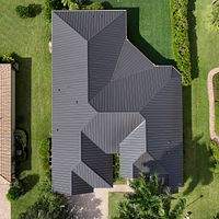 24ga 1.5" Mechanical Seam Dark Bronze by Total Roofing System The Metal Roof Experts