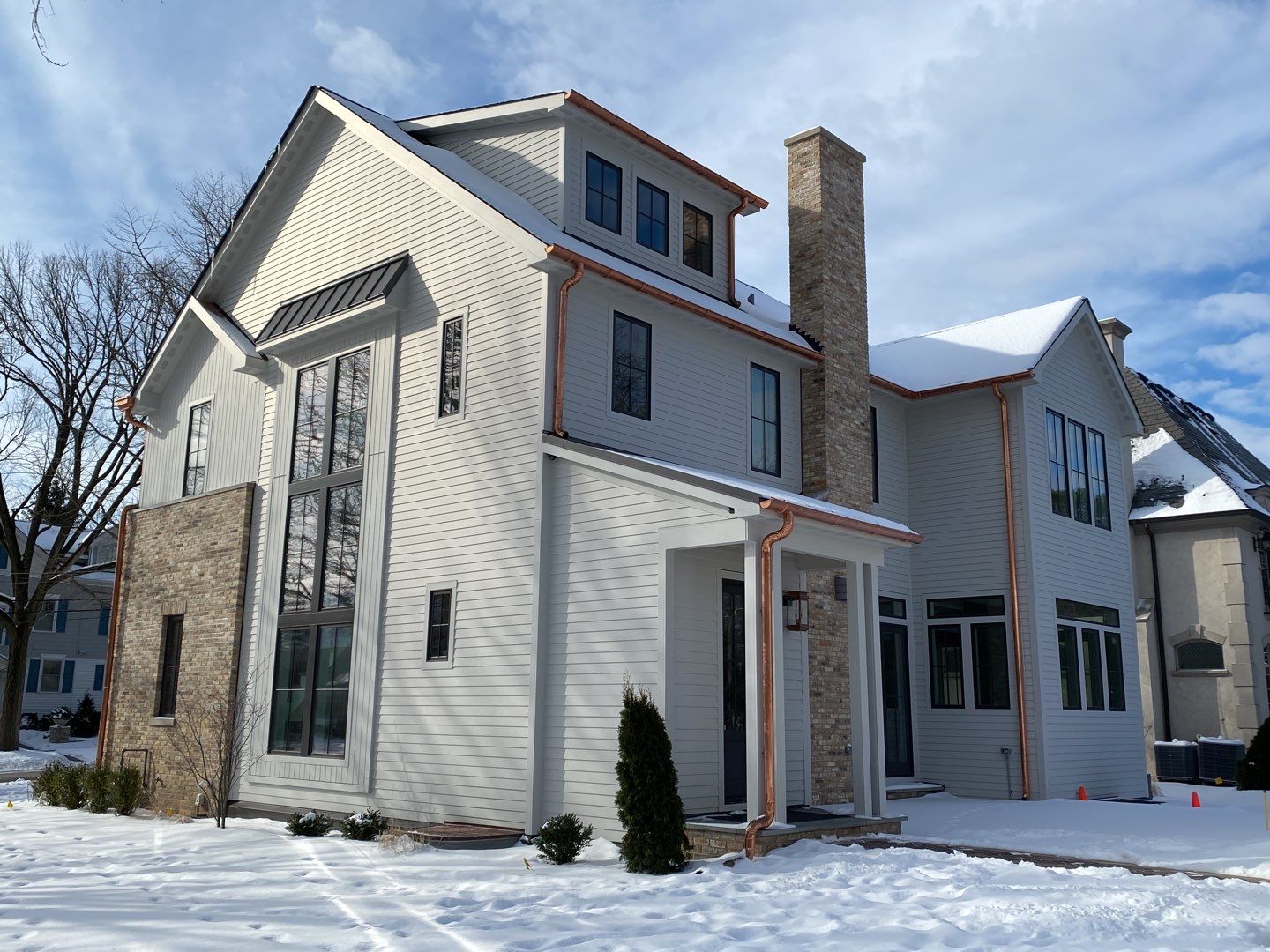 New Home Construction using Fiber Cement by Style Exteriors by Corley