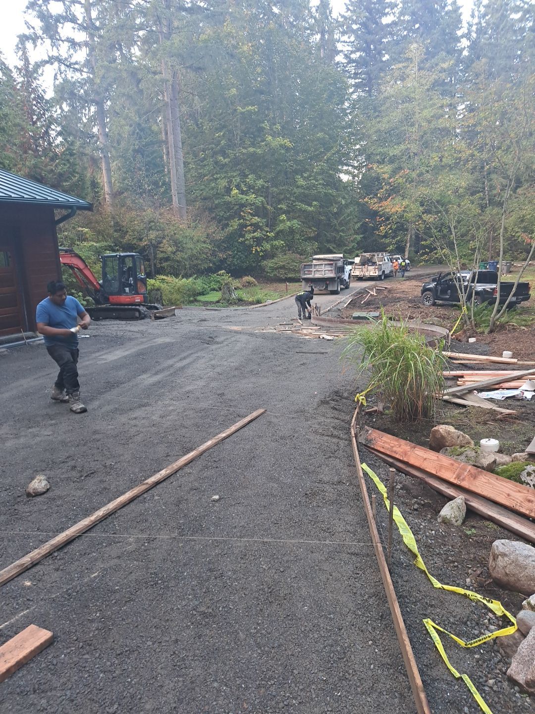 Pia | Custom Concrete Driveway, Walkway & Floating Steps by Jireh Asphalt & Concrete Inc 