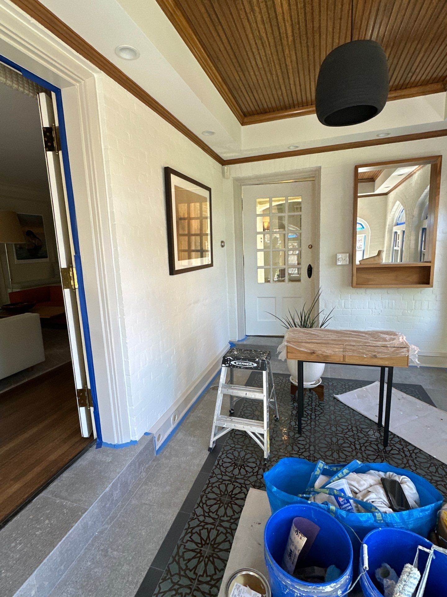 Entryway Painting – Walls, Ceiling, Baseboards & Crown Molding by OCS Contracting Services