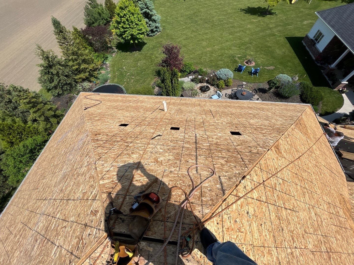 Residential Roofing Installation using GAF Timberline HDZ Charcoal by Nitro Roofing and Construction