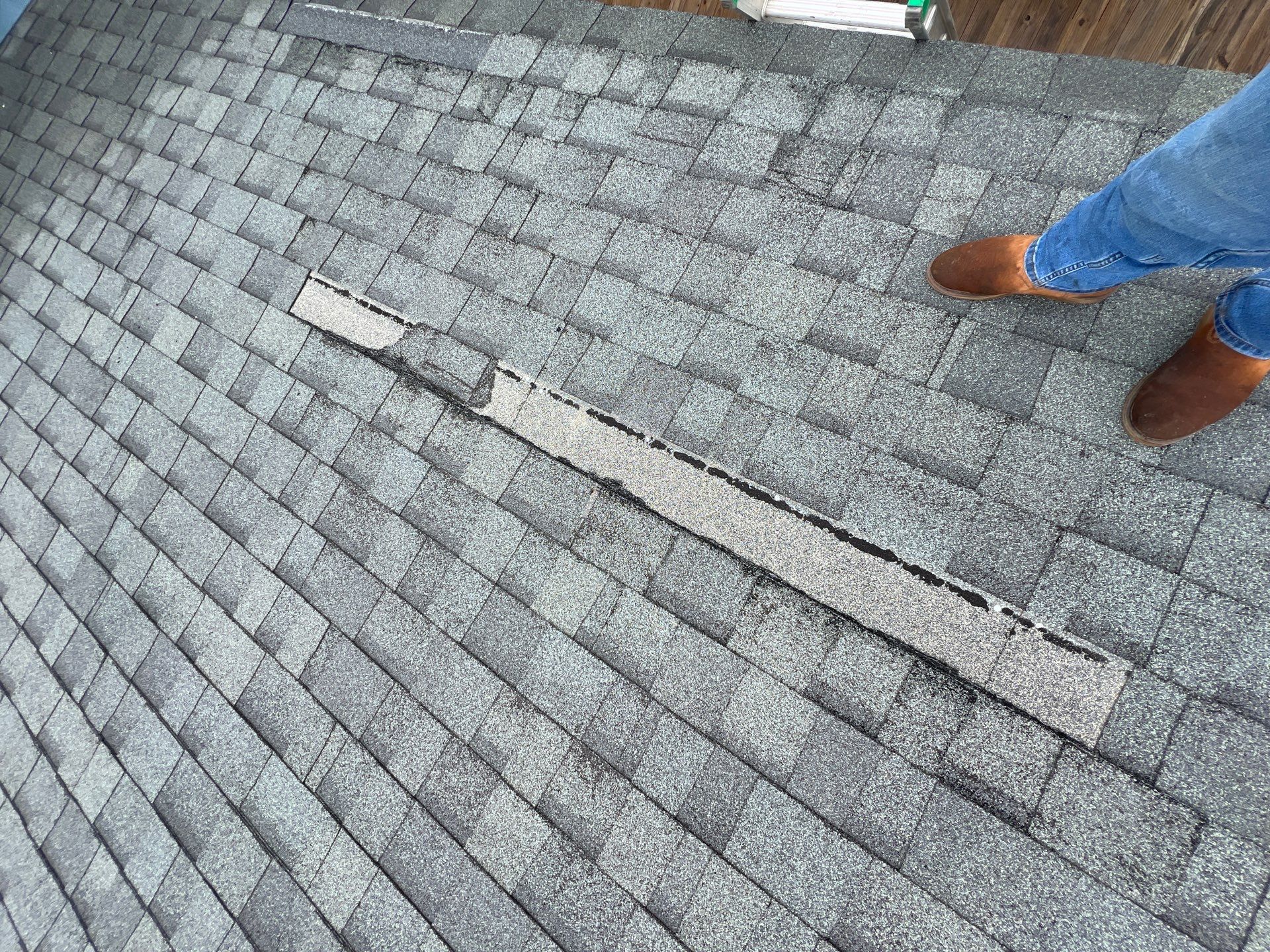Hail Damage using Owen's Corning Duration (Lifetime) Shingles by Roof Repair Company