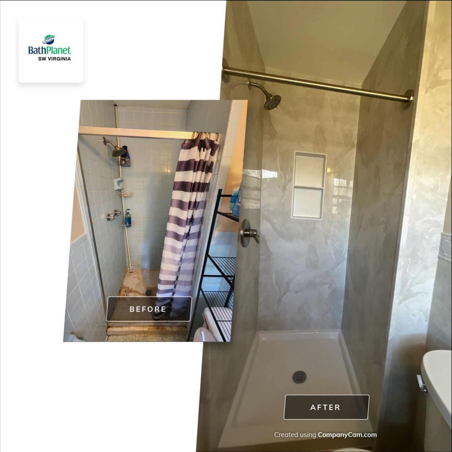 Shower Upgrade Full Remodel by BathPlanet SW Virginia