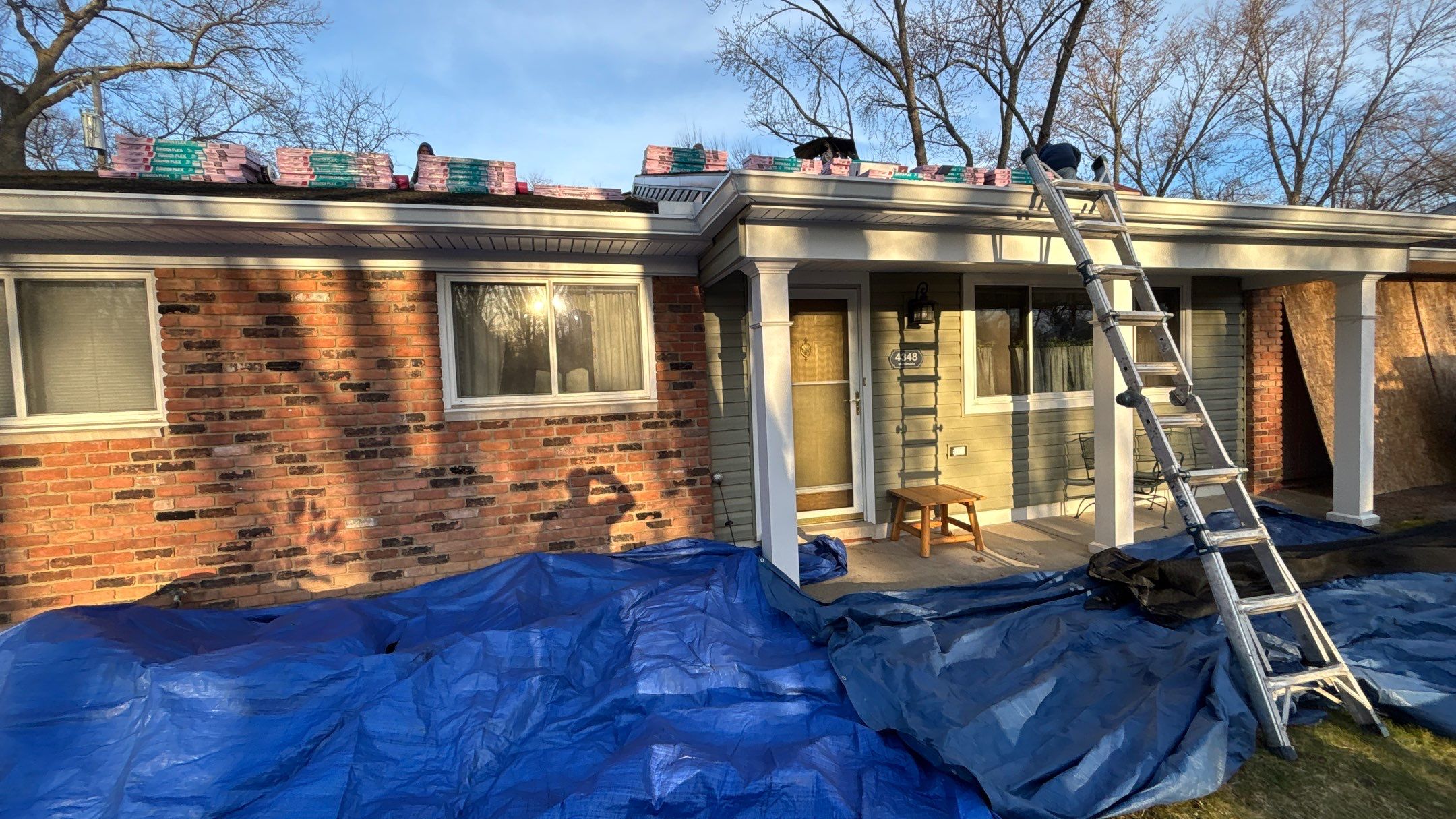 Roof Replacement using Owens Corning Summer Harvest by 180 Contractors