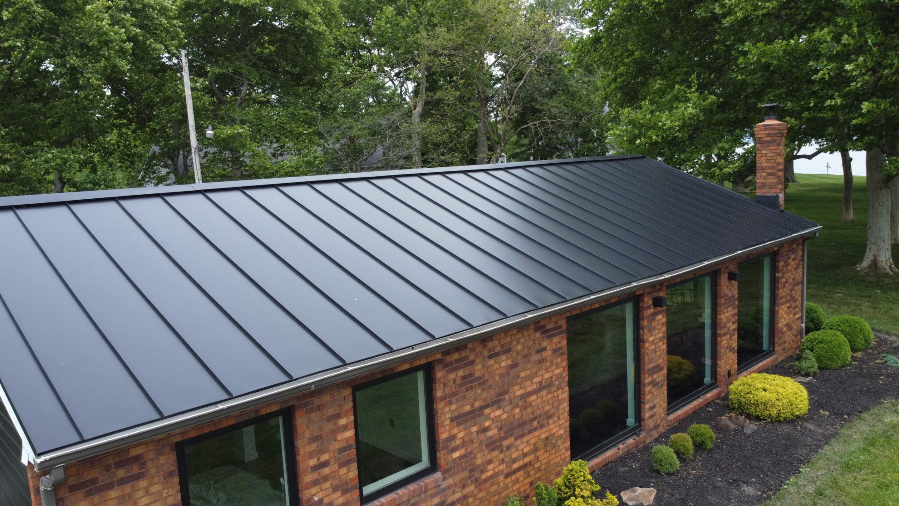 Residential Roofing Installation using Standing Seam Metal Roof | Mechanically Fastened | 24 Gauge by Matter Construction, LLC