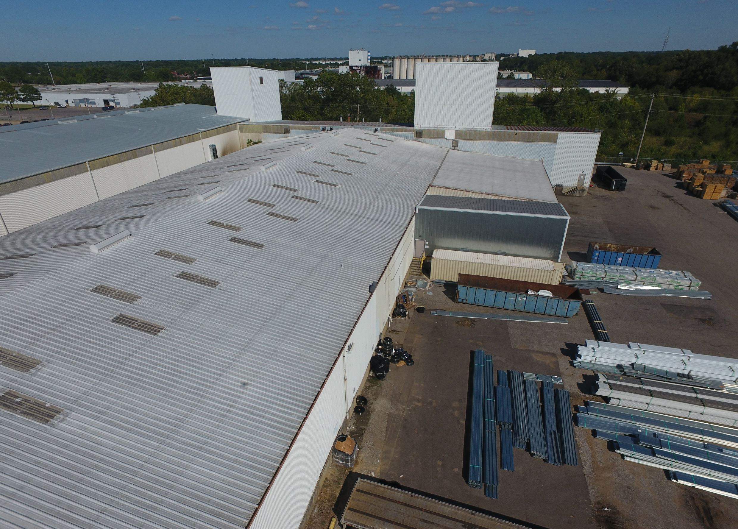 Commercial Metal Restoration System using Aldocoat Coatings by Hostetler Roofing