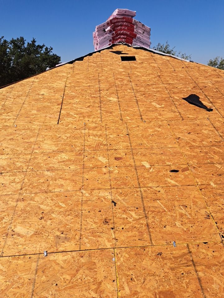 Reroof w/ window repairs by Heaven Sent Roofing, LLC 