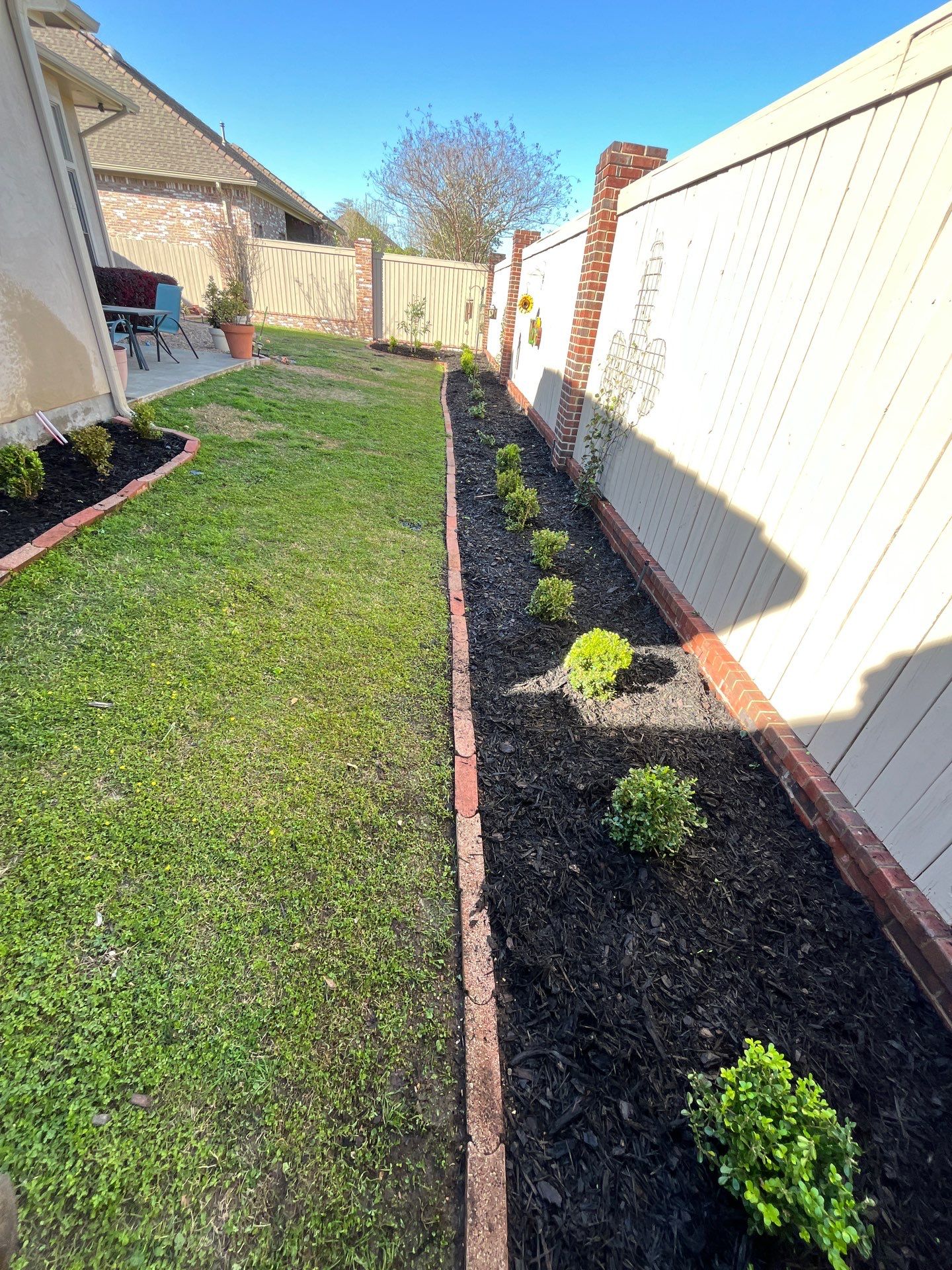 Back yard Makeover by College Bros Outdoor services