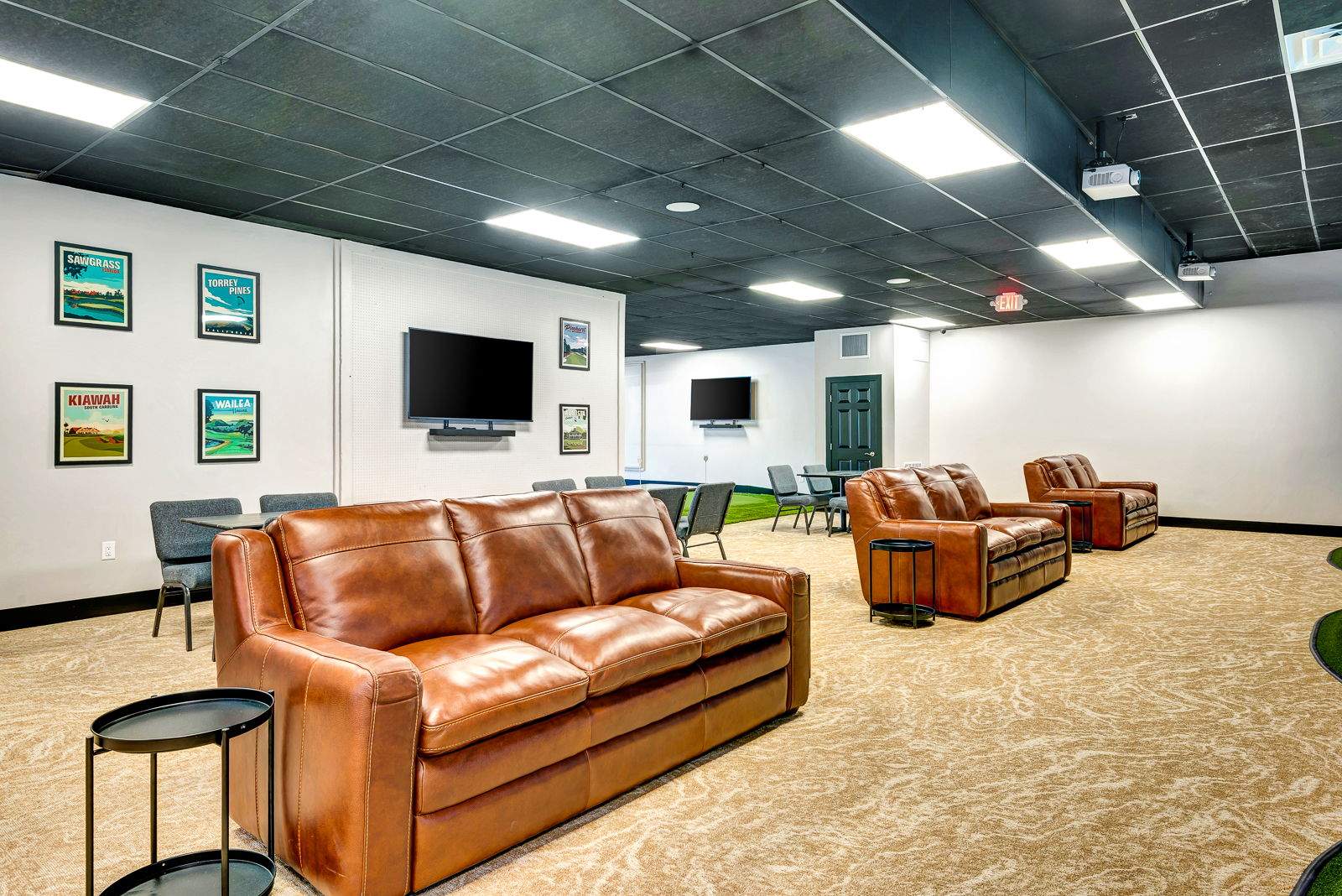 Commercial Indoor Golf Simulator Facility Buildout in Bradenton by Vertical General Contracting