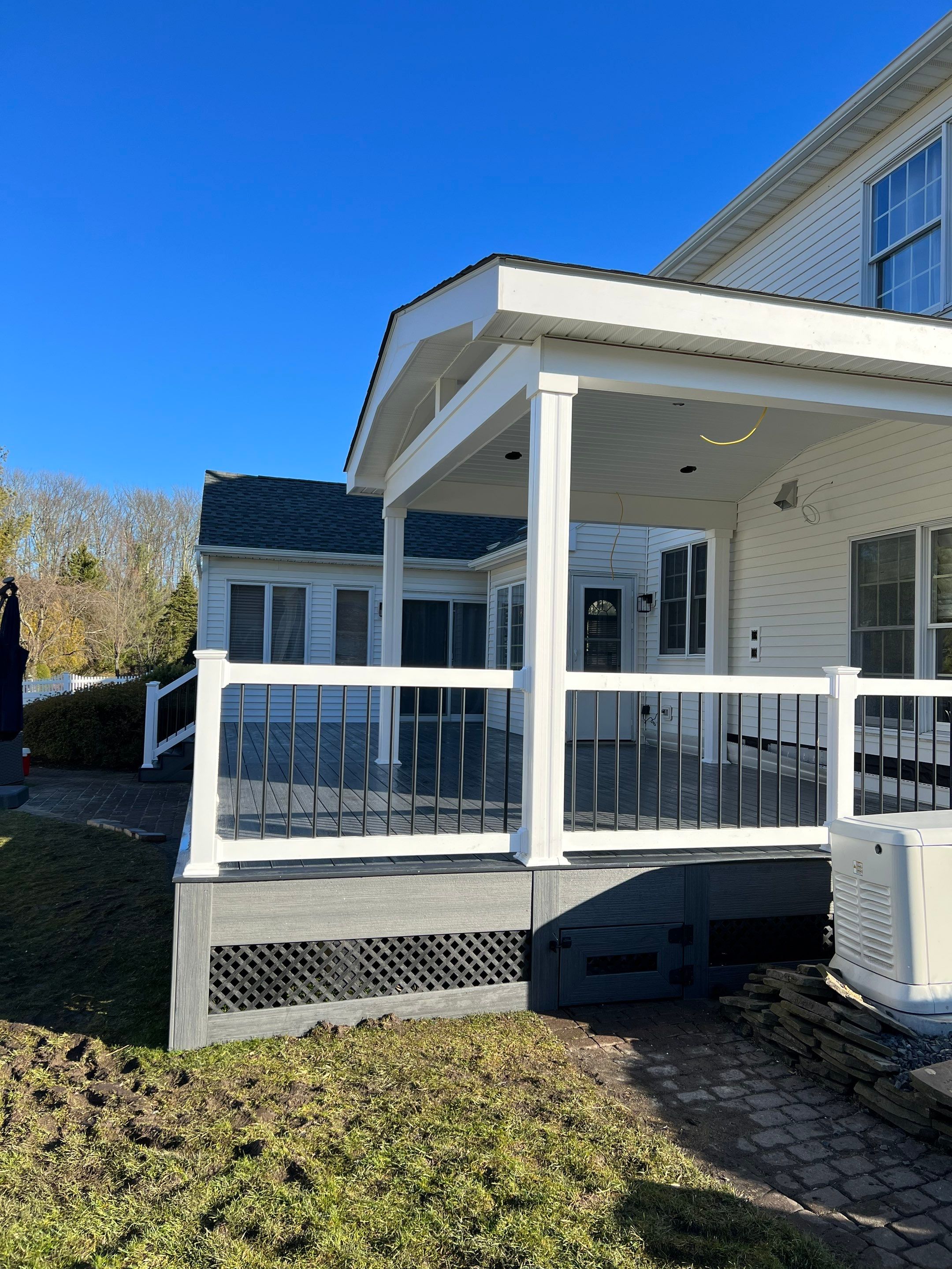 New deck With Porch  by deck guardian