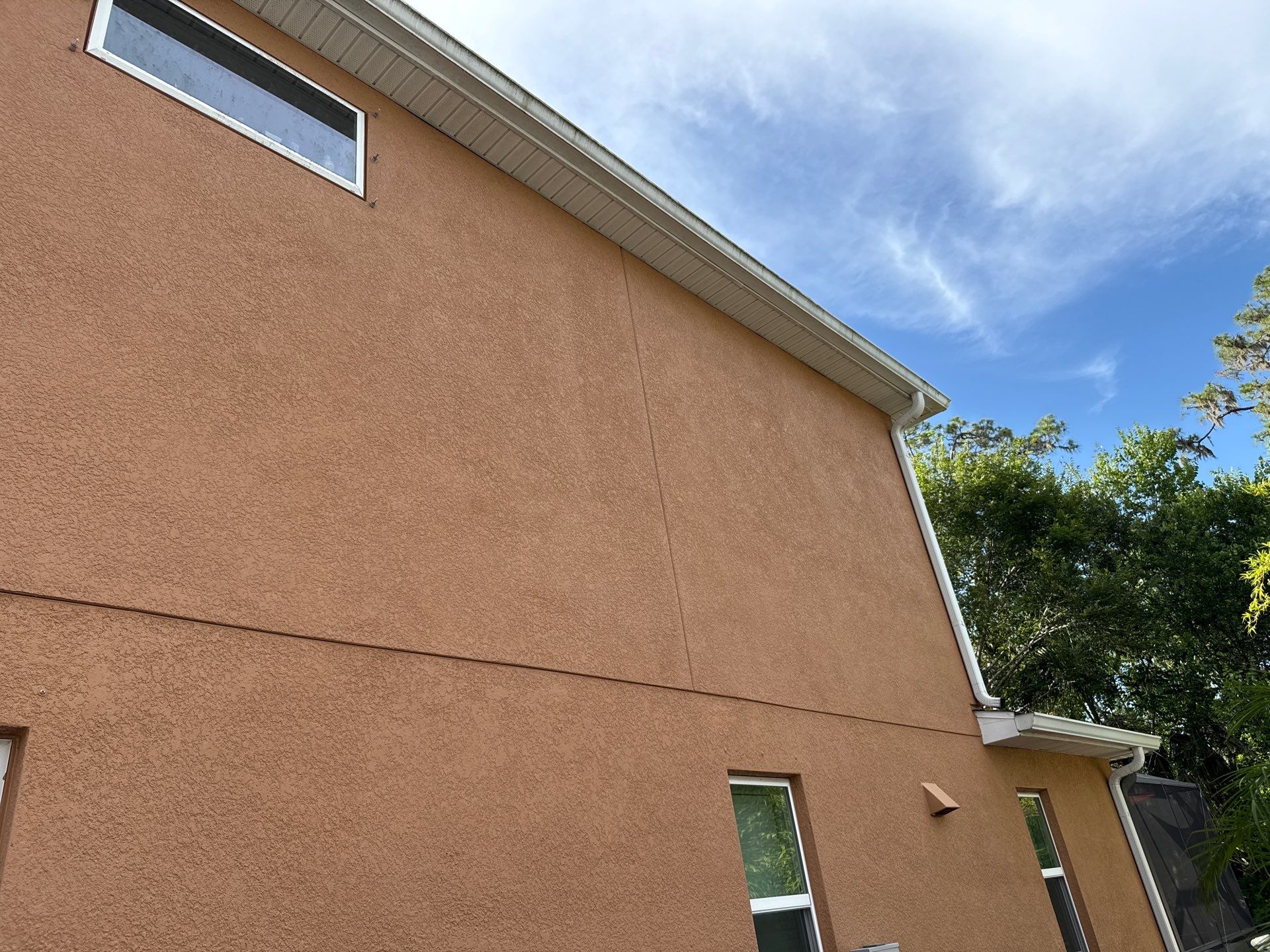 Full Exterior Cleaning – Two-Story House, Gutters, and Fence in Old Mill Preserve, Palmetto, FL by Sunshine AquaWash
