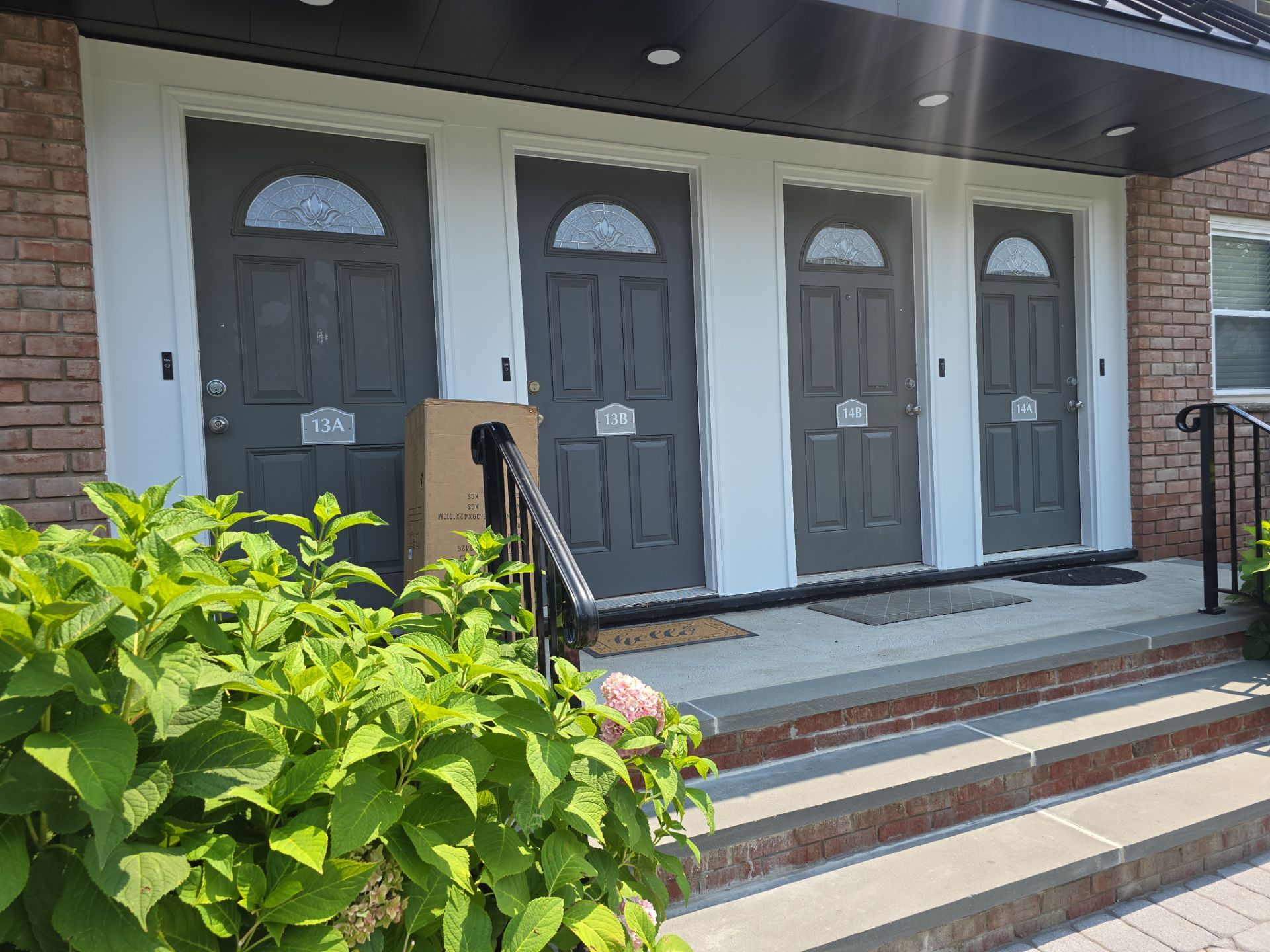 Multi-Unit Apartment Complex Exterior Brick Painting Project in Hackensack by Spectrum Painting, LLC
