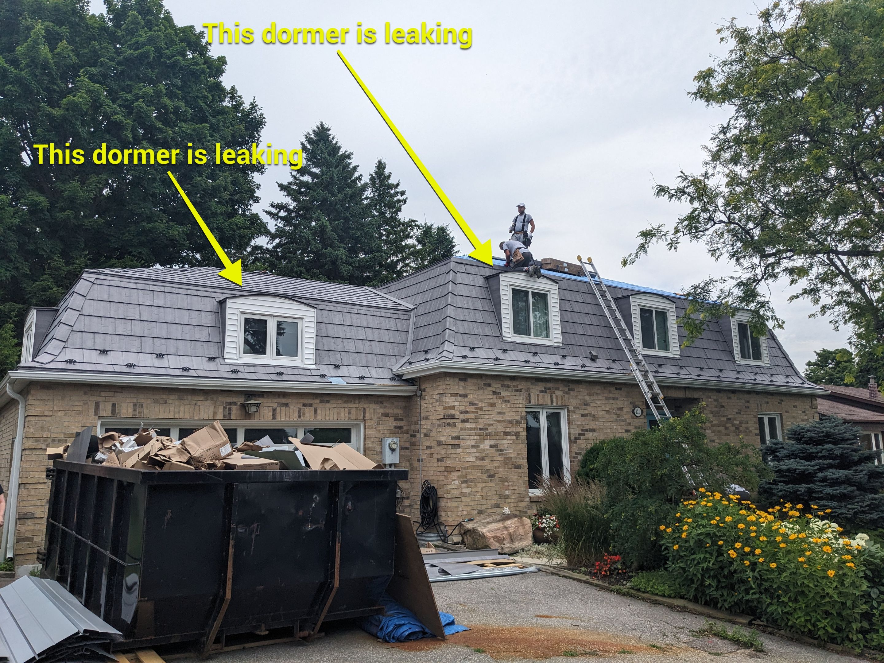 Metal work using Vicwest True Natuer. Metal Shingle by Jay Carter Roofing & Sheet Metal