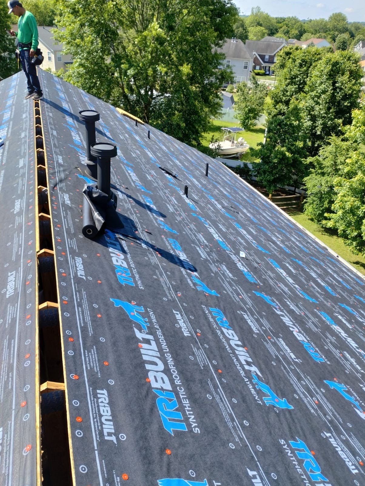 Roof replacement by hail and wind damage by Just Brilliant Restoration JBR