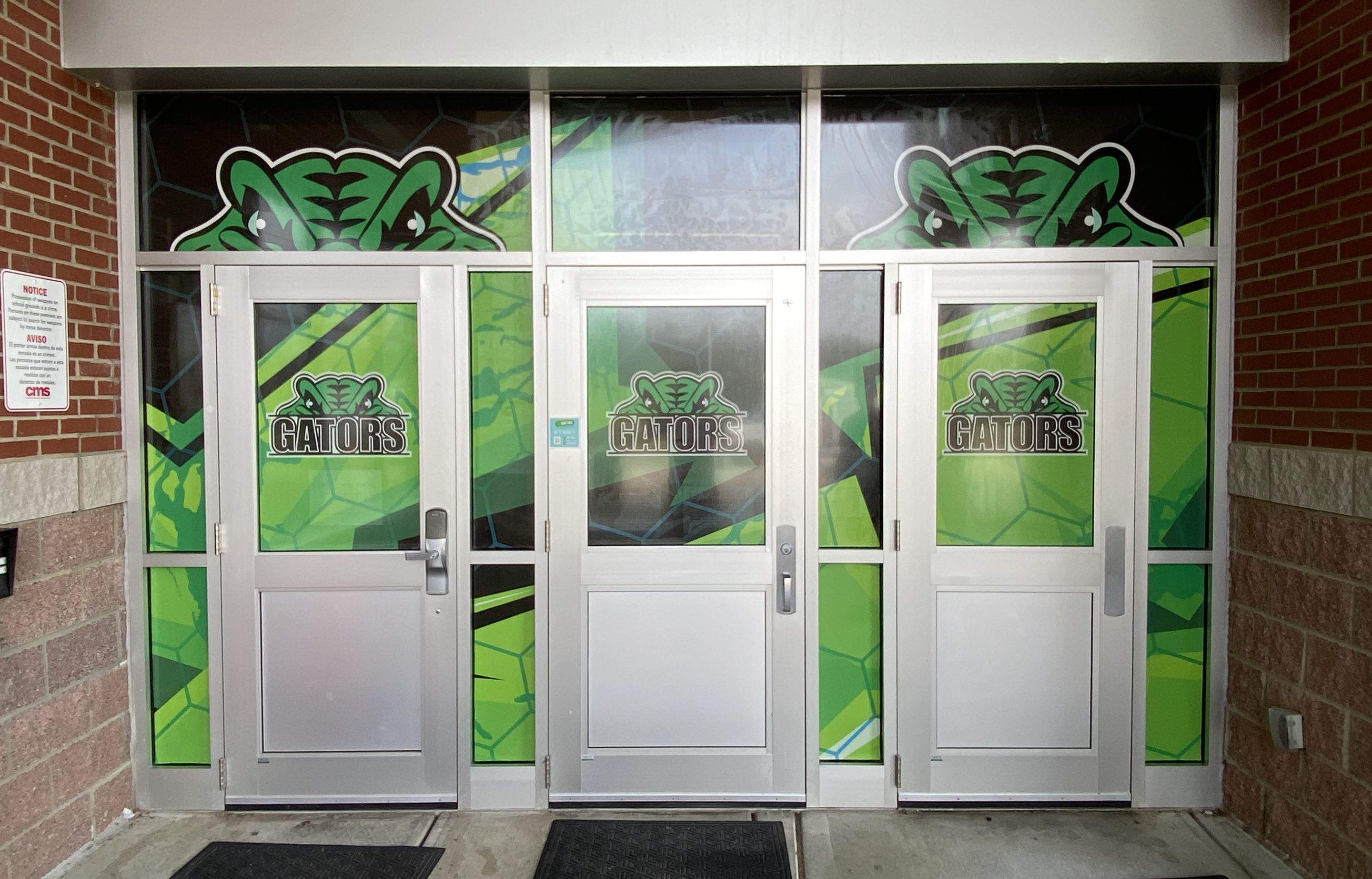 Whitewater Middle School - Interior Window Safety/Privacy Film Installation by QC Signs and Graphics