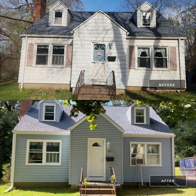 Siding using Cert. Monogram D/4 Clapboard, Oxford Blue
