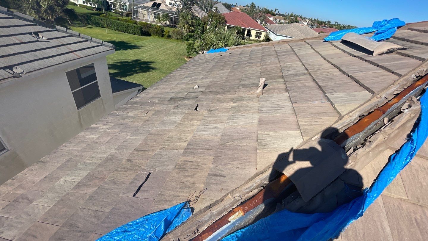 Residential Roofing Repair using Concrete Tile by Four Peaks Roofing