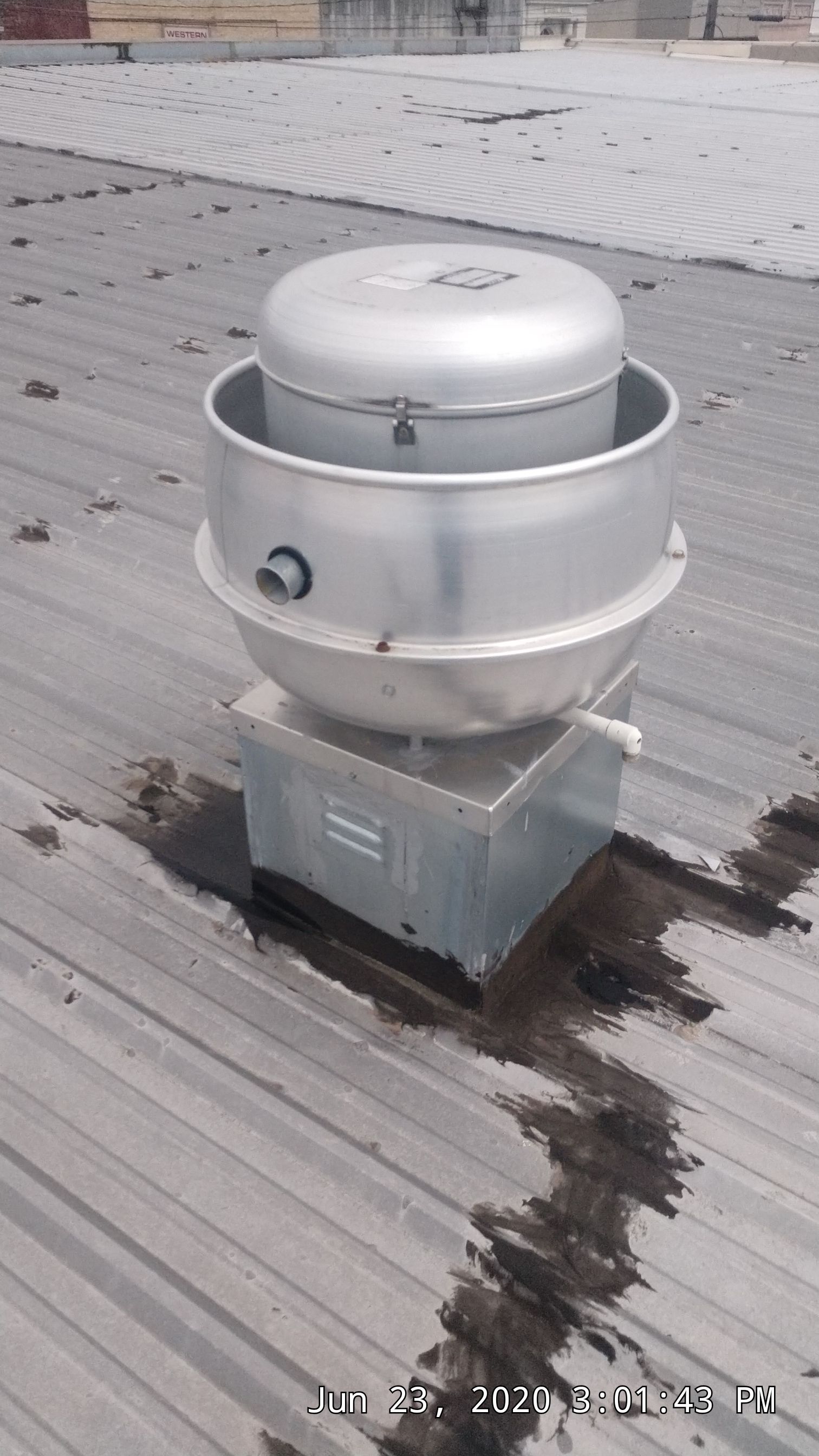 Commercial Metal Restoration System using Aldocoat Coatings by Hostetler Roofing