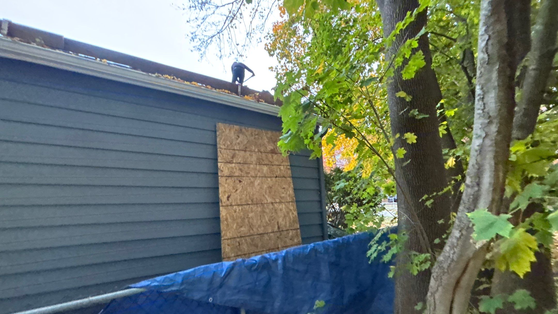 Roof Replacement using Owens Corning Midnight Plum by 180 Contractors