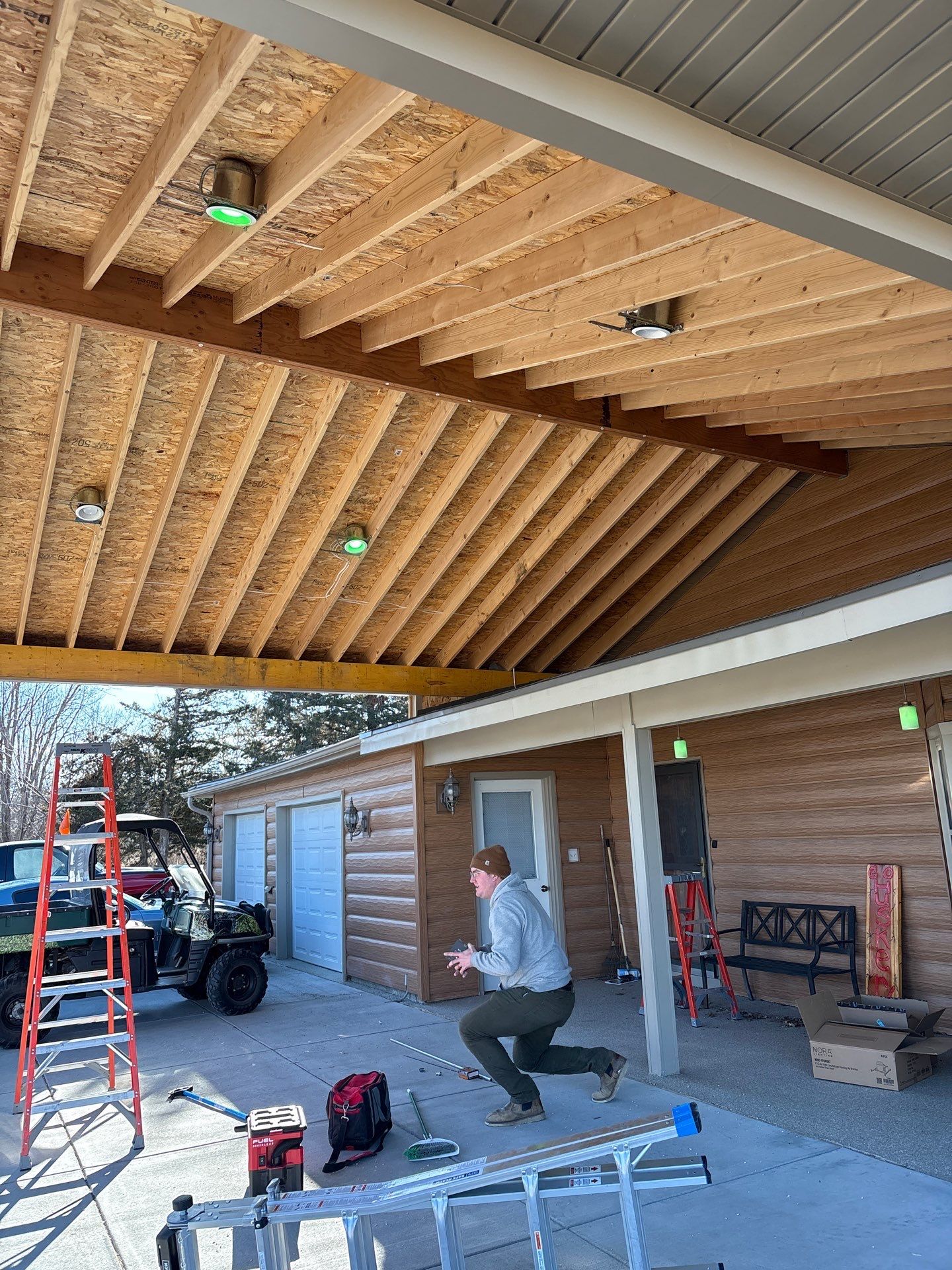 Covered Patio Recessed Lights by Bear Electric