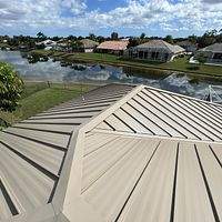 24ga 1.5" Mechanical Seam Sierra Tan by Total Roofing System The Metal Roof Experts
