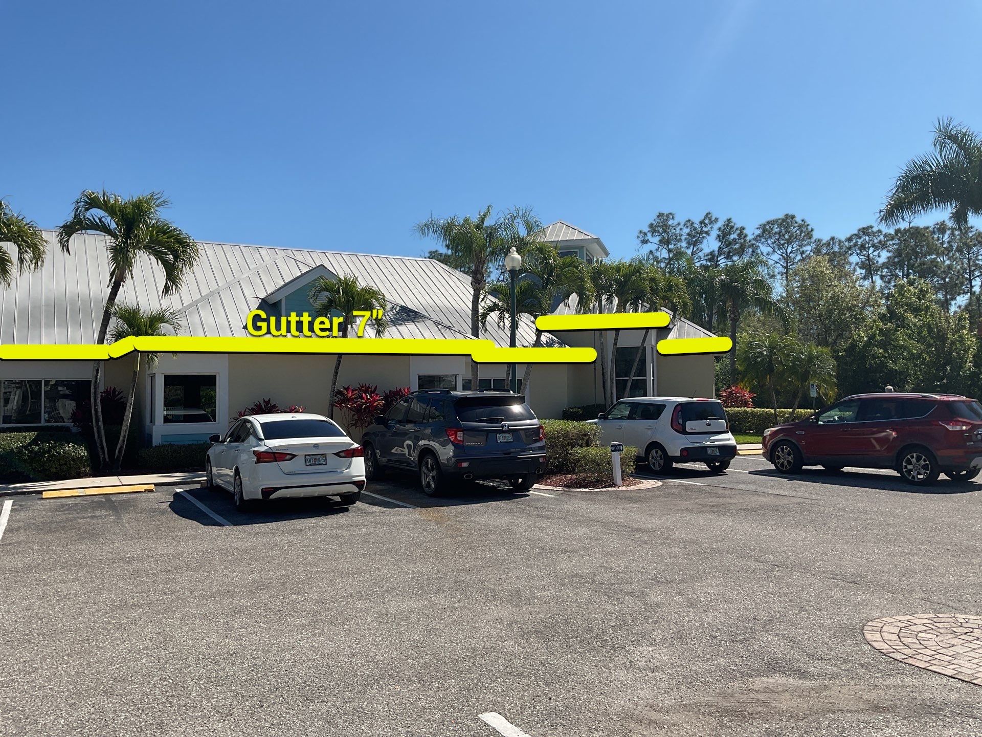 White K-Style Gutters in Fort Myers FL by Gutter Professors