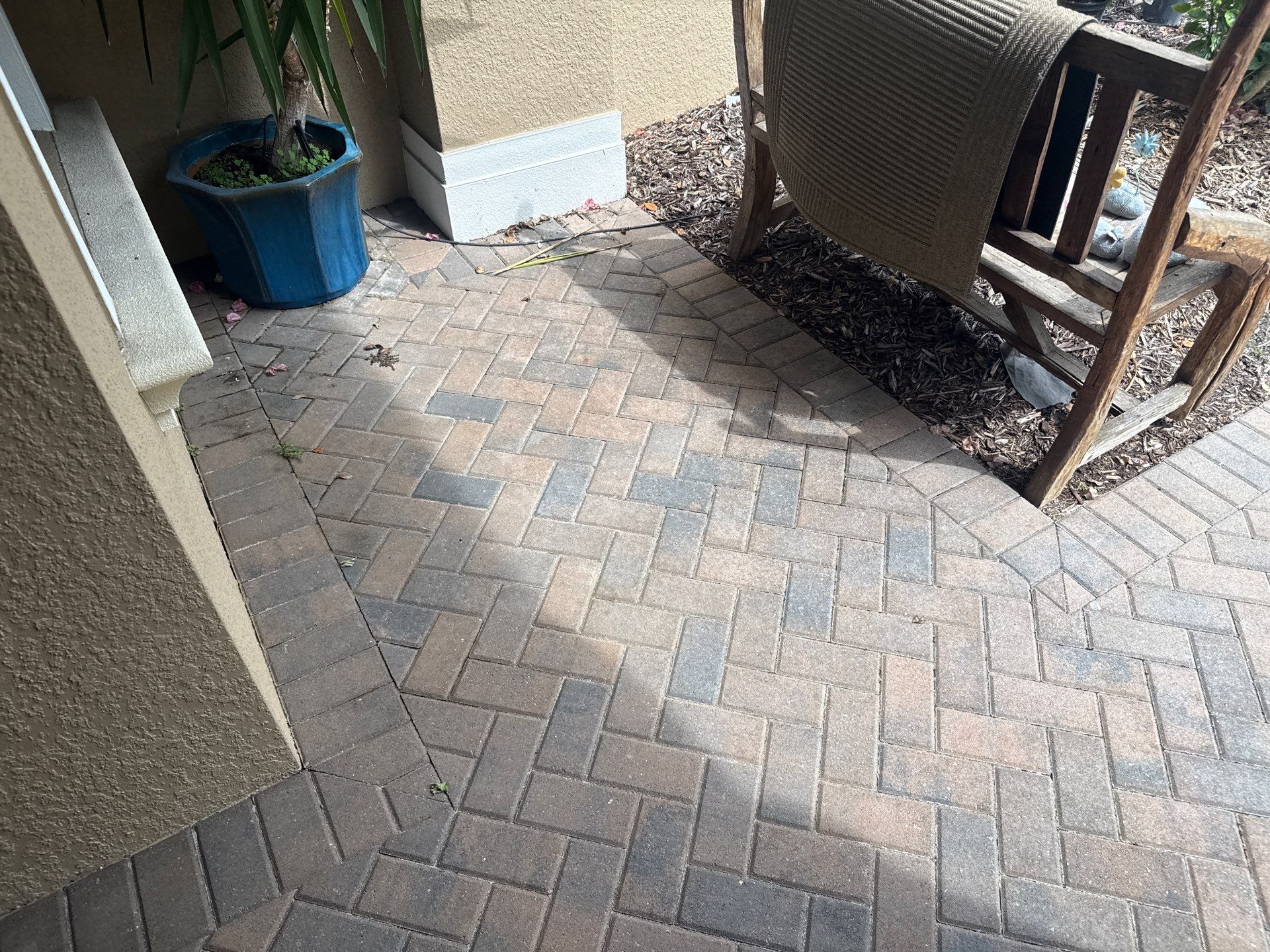 Paver Driveway & Entryway Cleaning in River Wind – Bradenton, FL by Sunshine AquaWash
