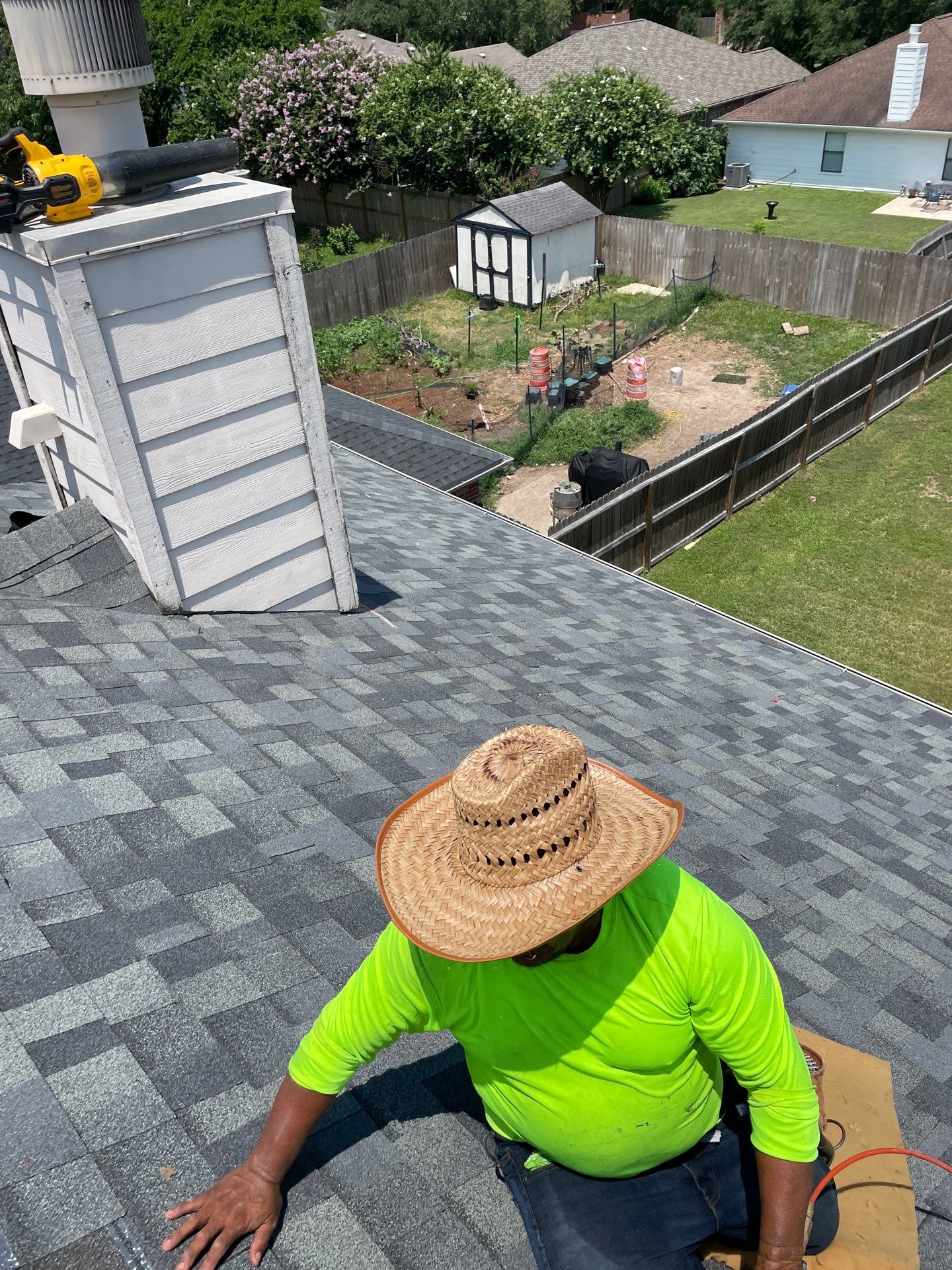 Residential Roofing Installation using Owen's Corning Duration (Lifetime) Shingles by Roof Repair Company