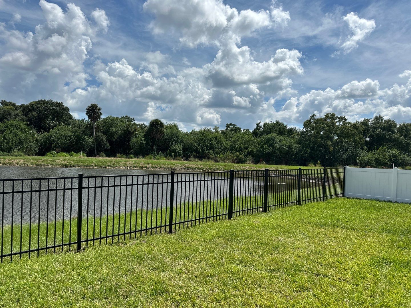 Vinyl Fence Installation using White Vinyl Privacy and 3 Rail Aluminum Fence  by Asap fence and gates, LLC