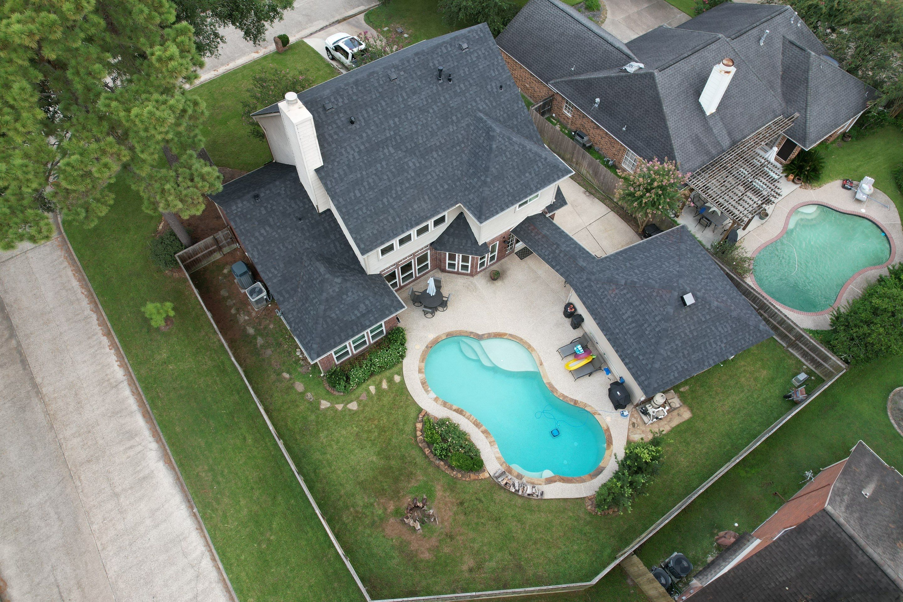 IKO Dynasty Granite Black by STX Roofing