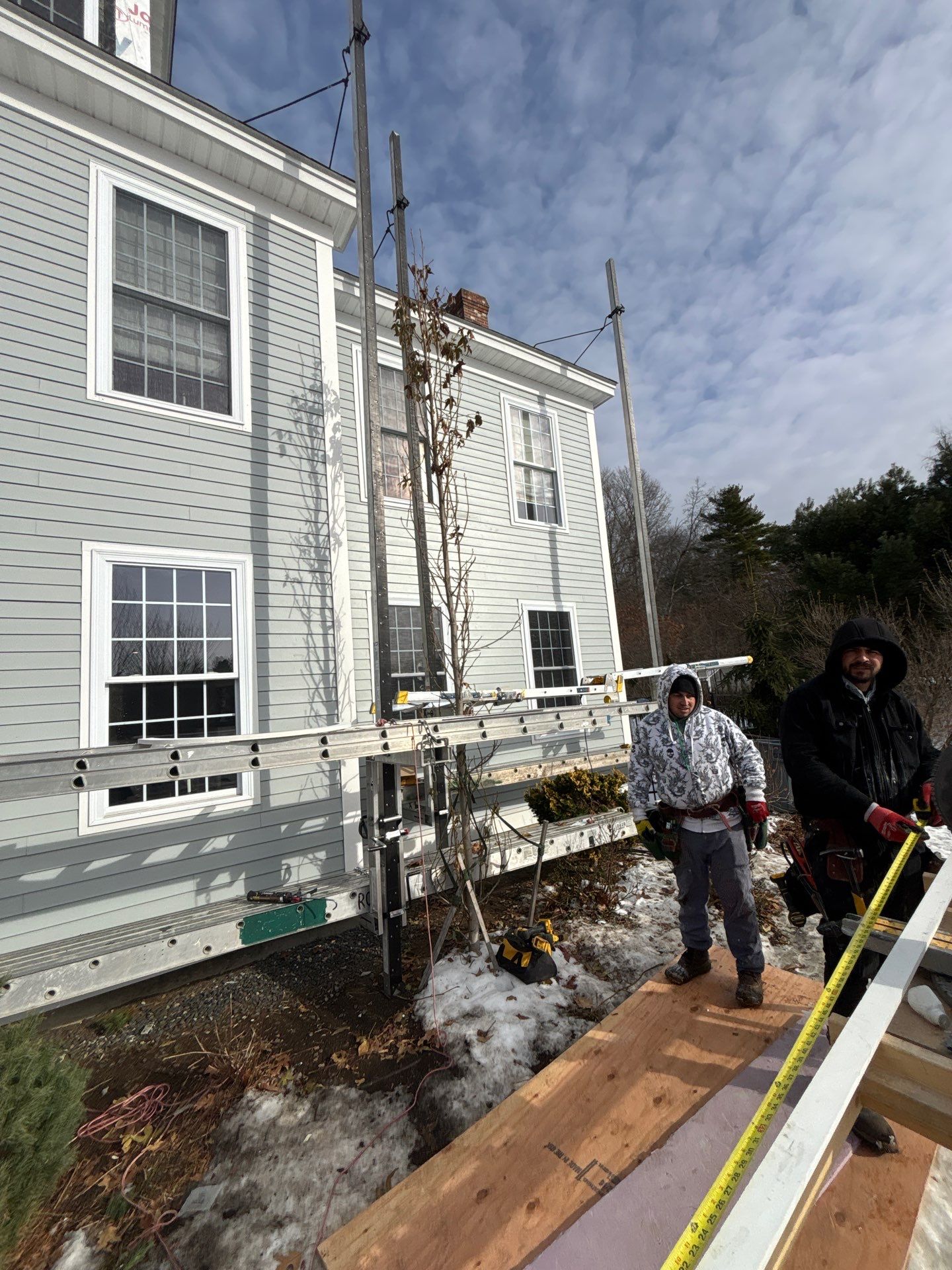 Complete Home Renovation with James Hardie® Clapboard & Shake Siding and Custom PVC Trim by Sensible Home Solutions