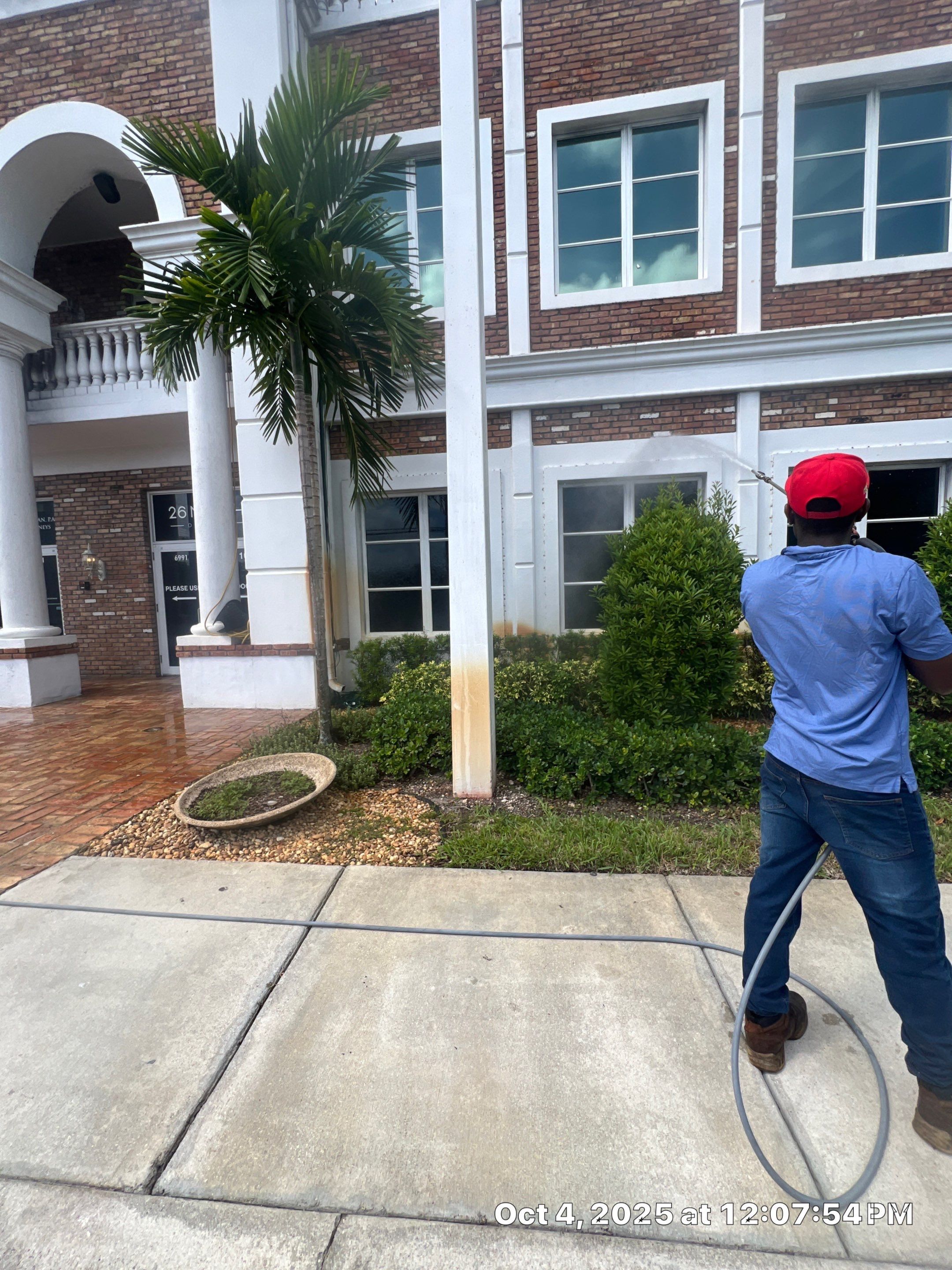 Pressure Washing Commercial Parkland by BKB Pressure Cleaning LLC