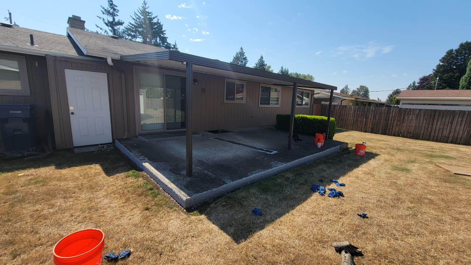 Coastal Elegance Patio in PoseidonVuba Stone by Concrete Coating Experts Inc.